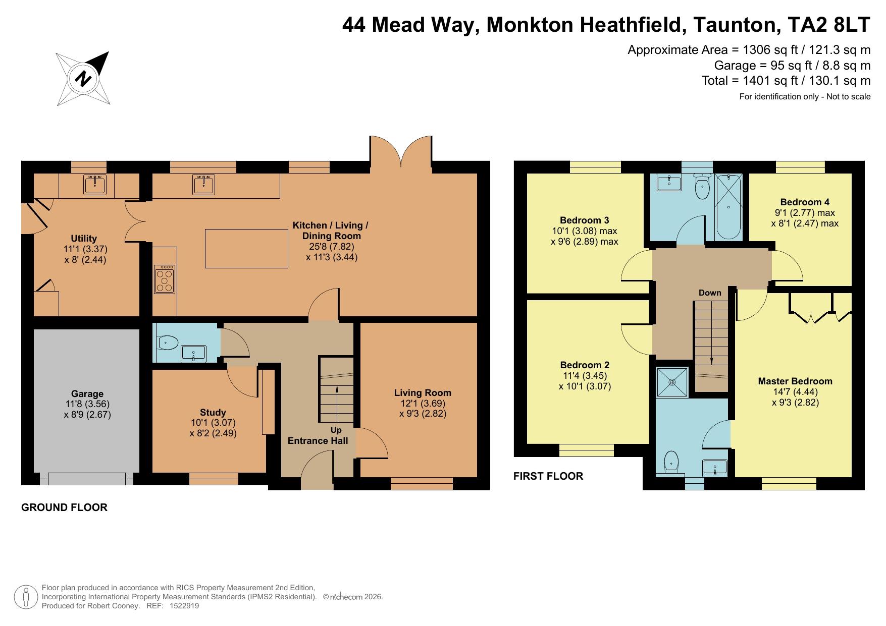 44 Mead Way, Taunton floorplan