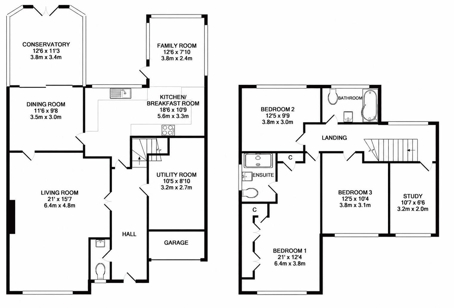 27, Exeter Close, Tonbridge floorplan