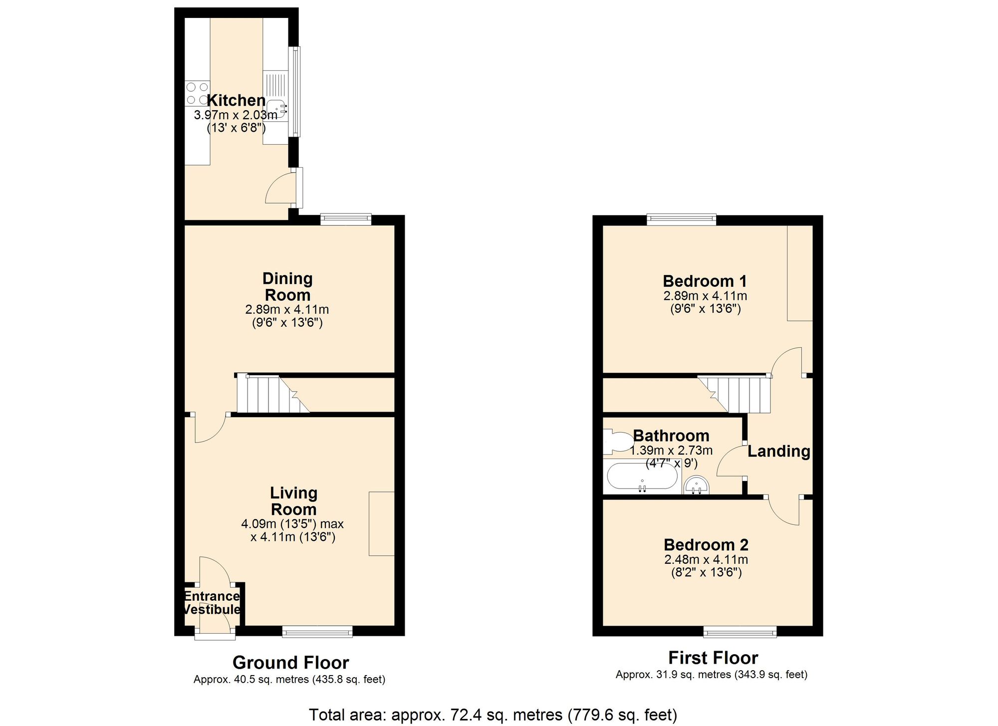 Kirk Road, Church BB5, 2 bedroom terraced house for sale 68590493