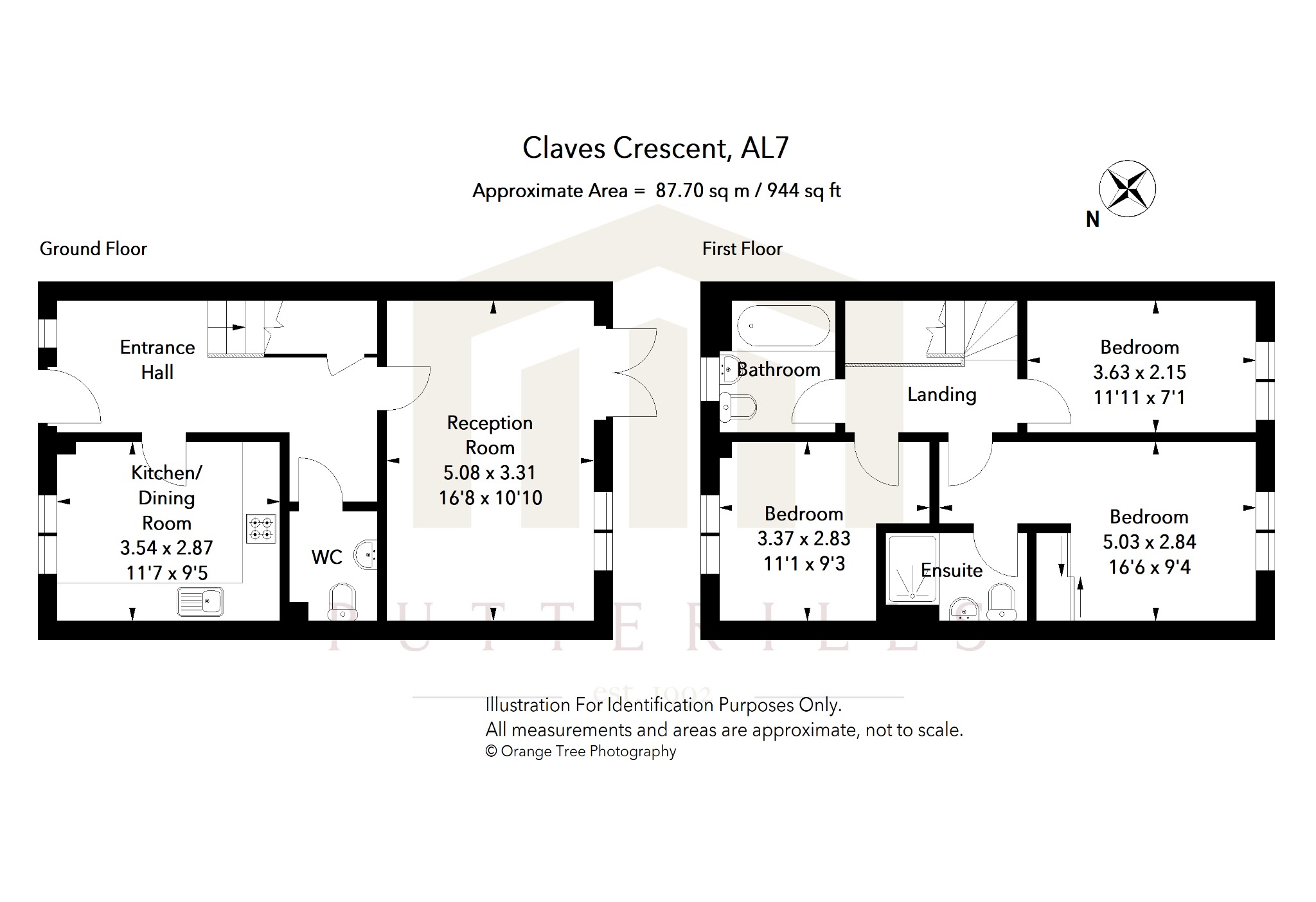 14 Claves Crescent, Welwyn Garden City, Hertfordshire floorplan