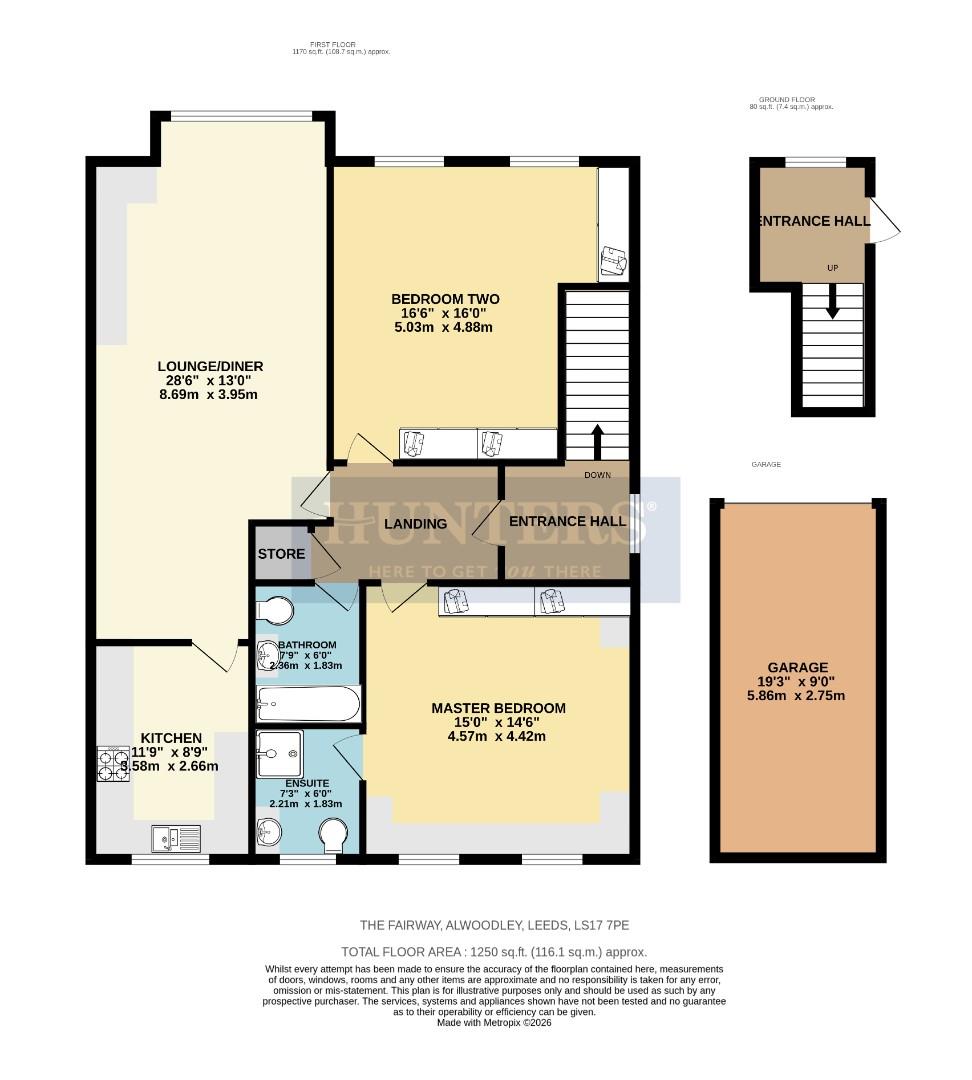 61, The Fairway, Leeds floorplan