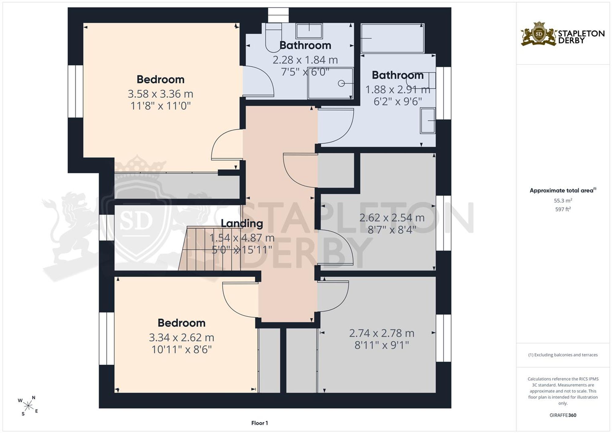 16, Hartley Way, Wigan floorplan
