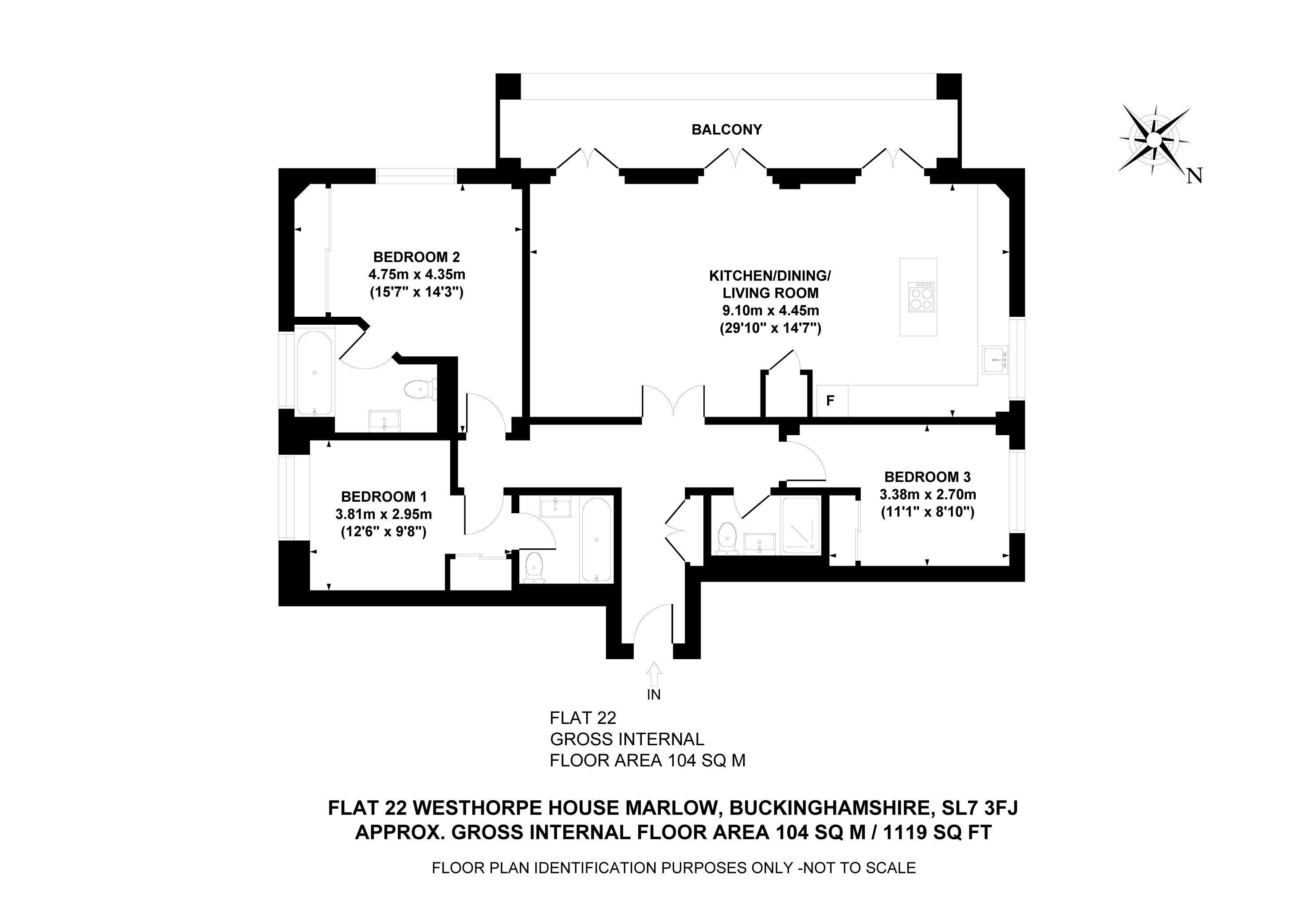 Apartment 22, Westhorpe House,, Westhorpe Park, Buckinghamshire floorplan