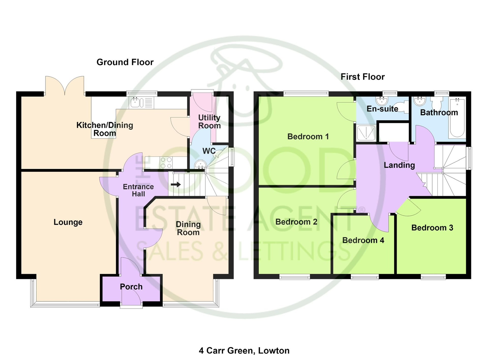 2, Car Green, Lowton floorplan