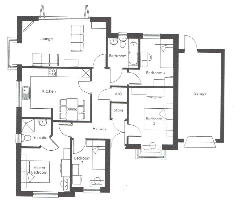 17, Potters Grove, Narberth floorplan