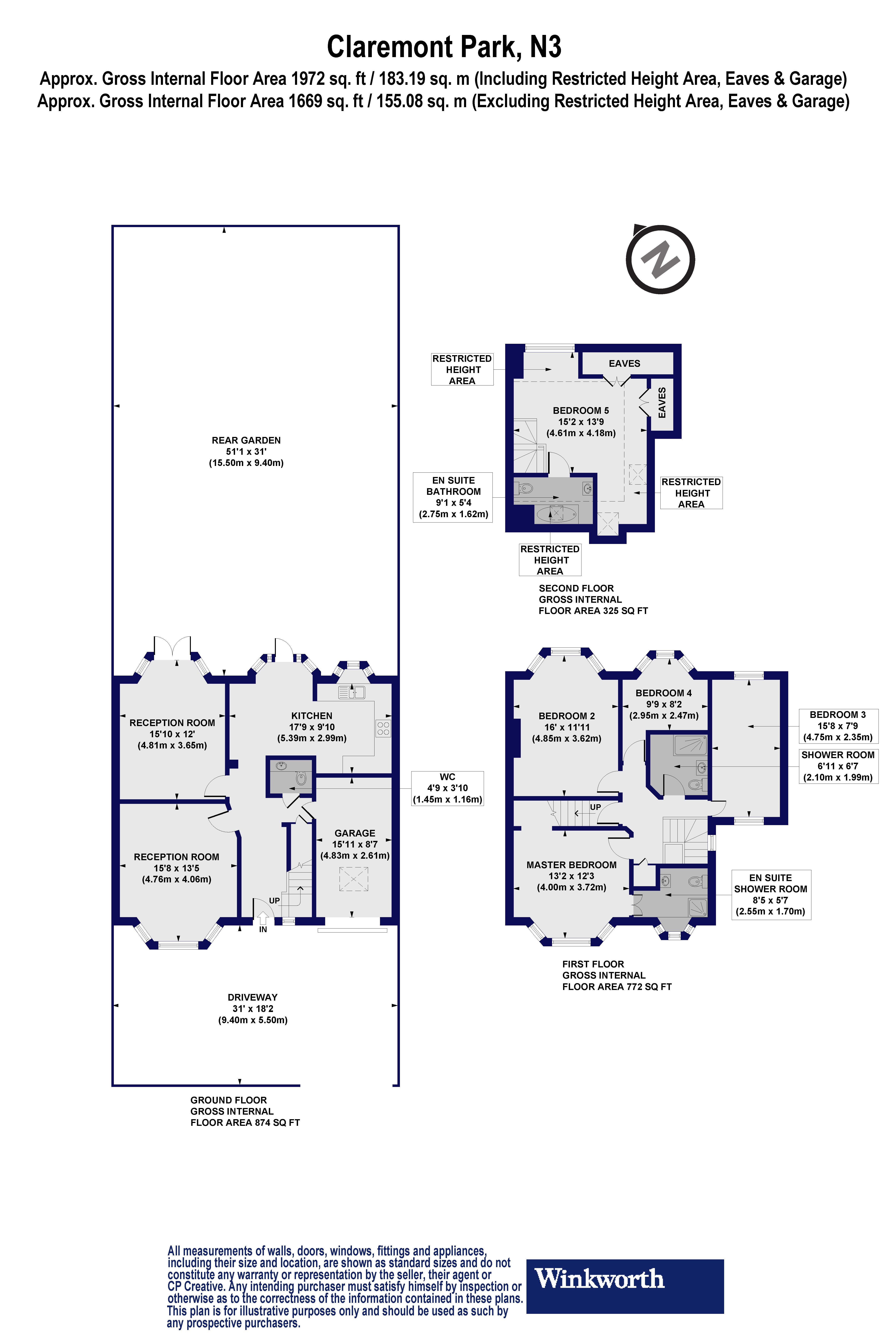Claremont Park, Finchley, London, N3 floorplan