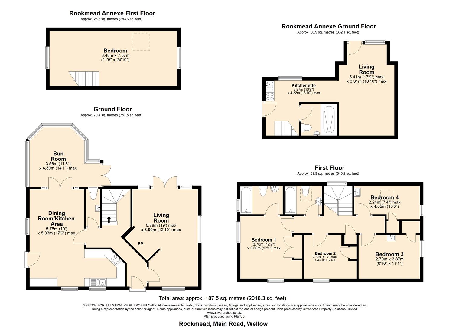 Rookmead, Main Road, Wellow floorplan
