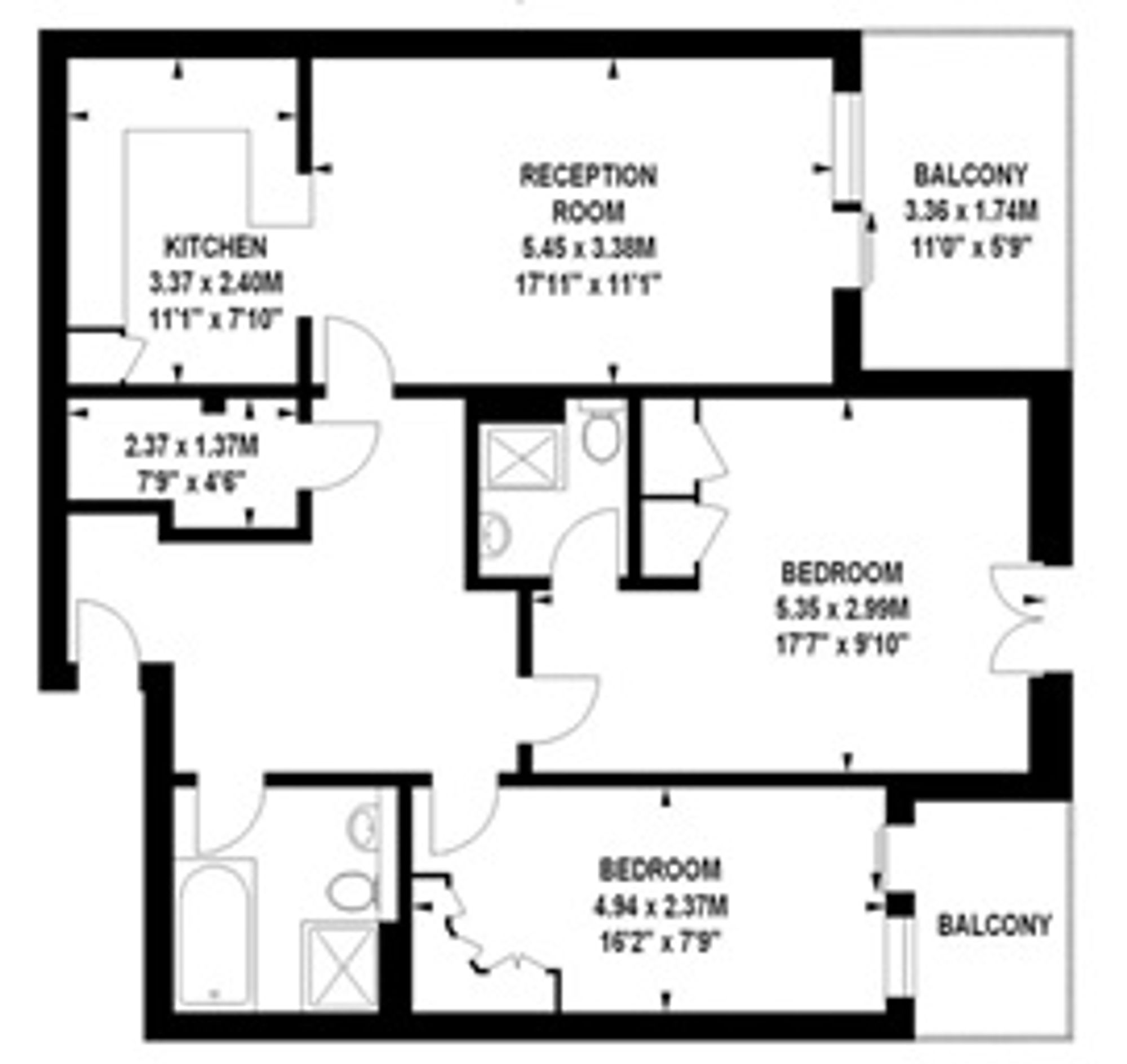 Flat 10, Claremont Heights, London floorplan