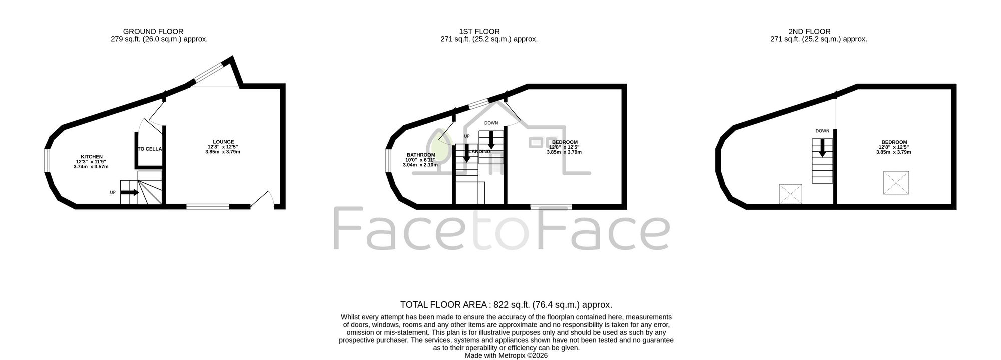 180 Hollins Road, Todmorden floorplan