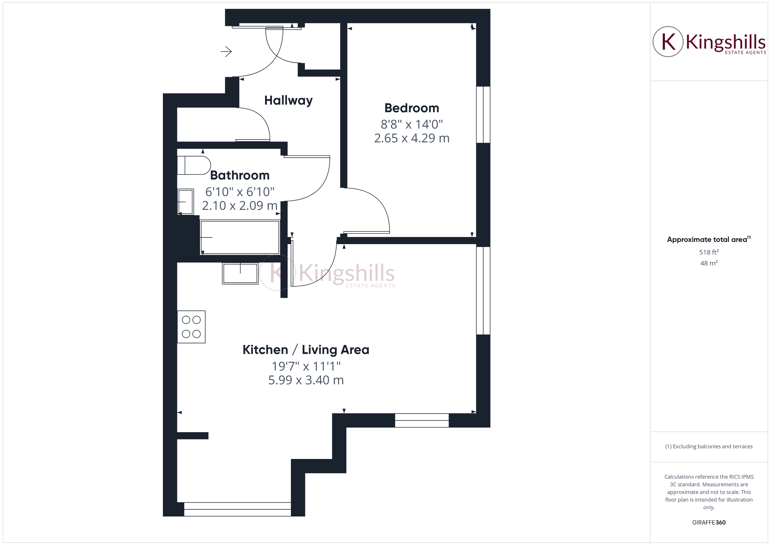 Apartment 2, Beaconsfield floorplan