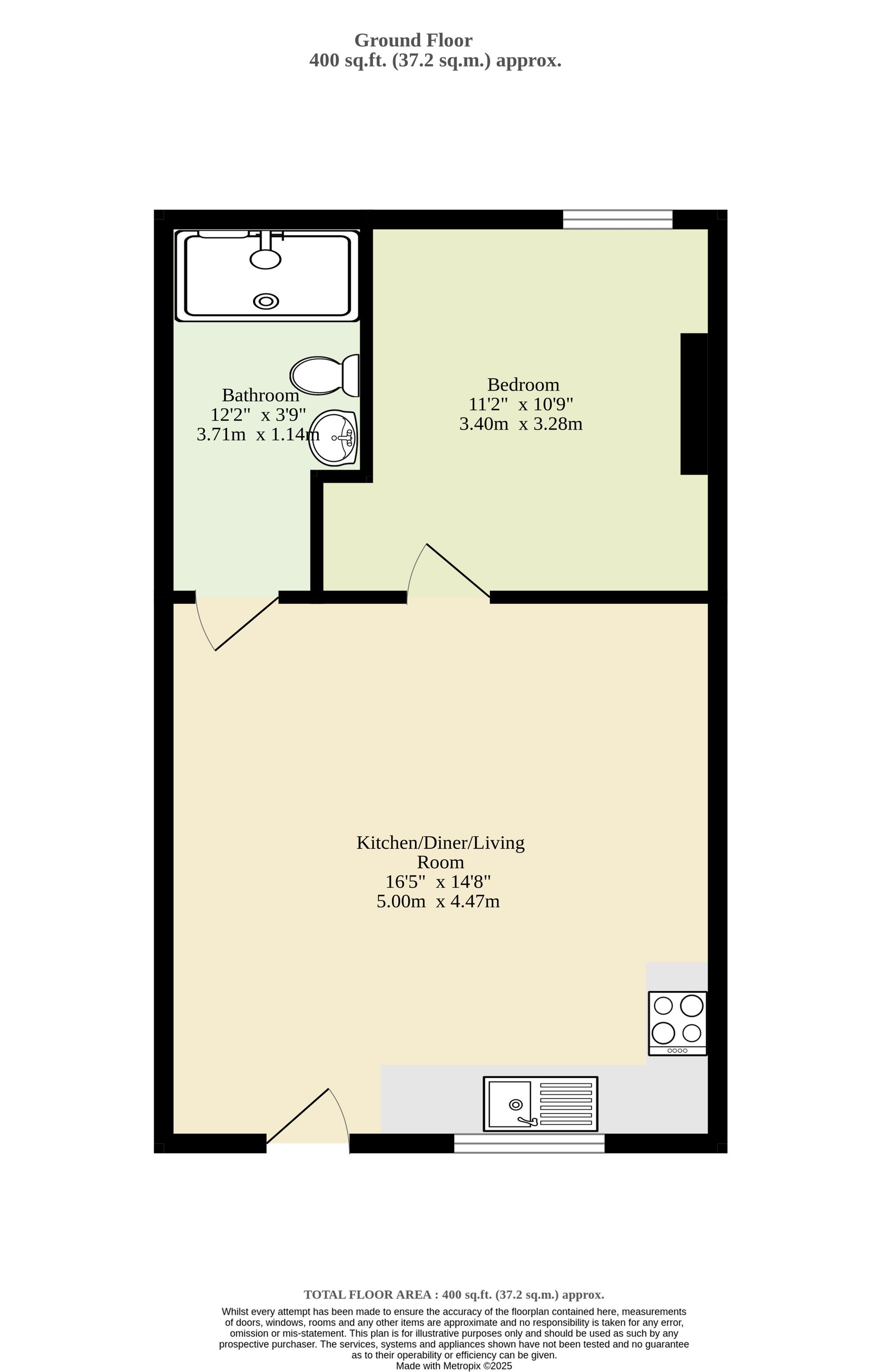 Flat 1, 6 Mount Street, Cromer floorplan
