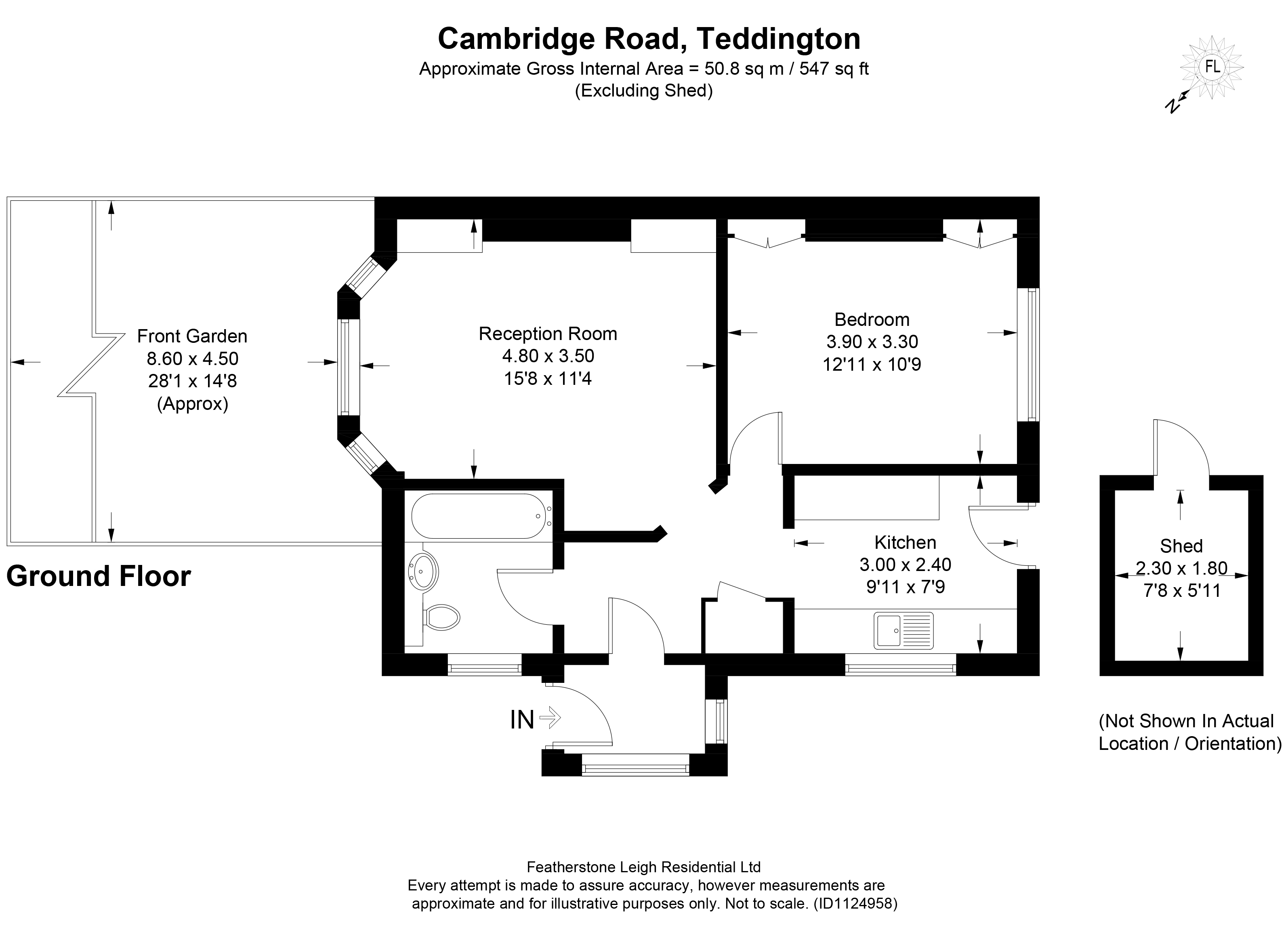 Cambridge Road, Teddington TW11, 1 bedroom flat for sale 68286706