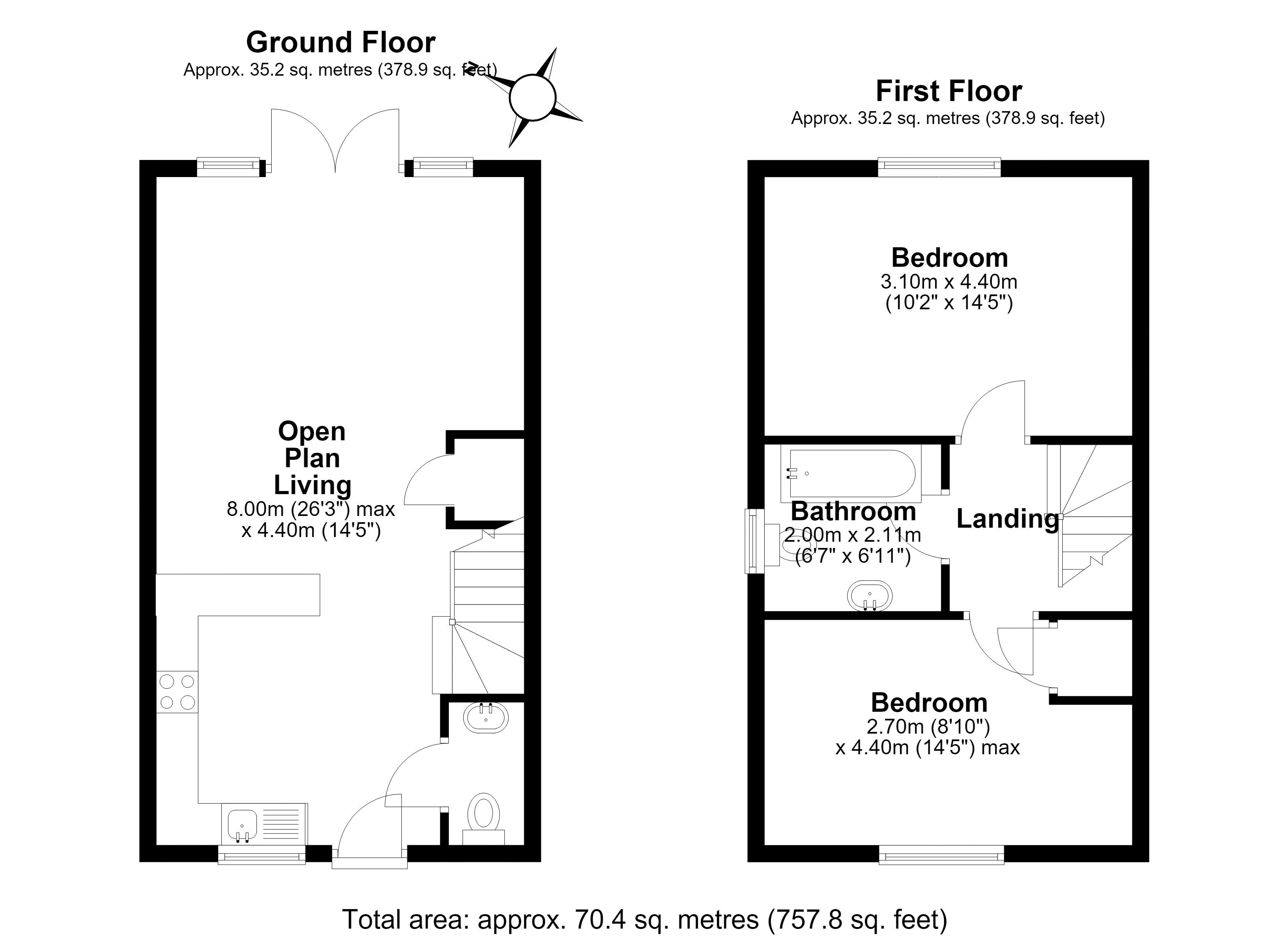 44, White Bryony Way, Telford floorplan