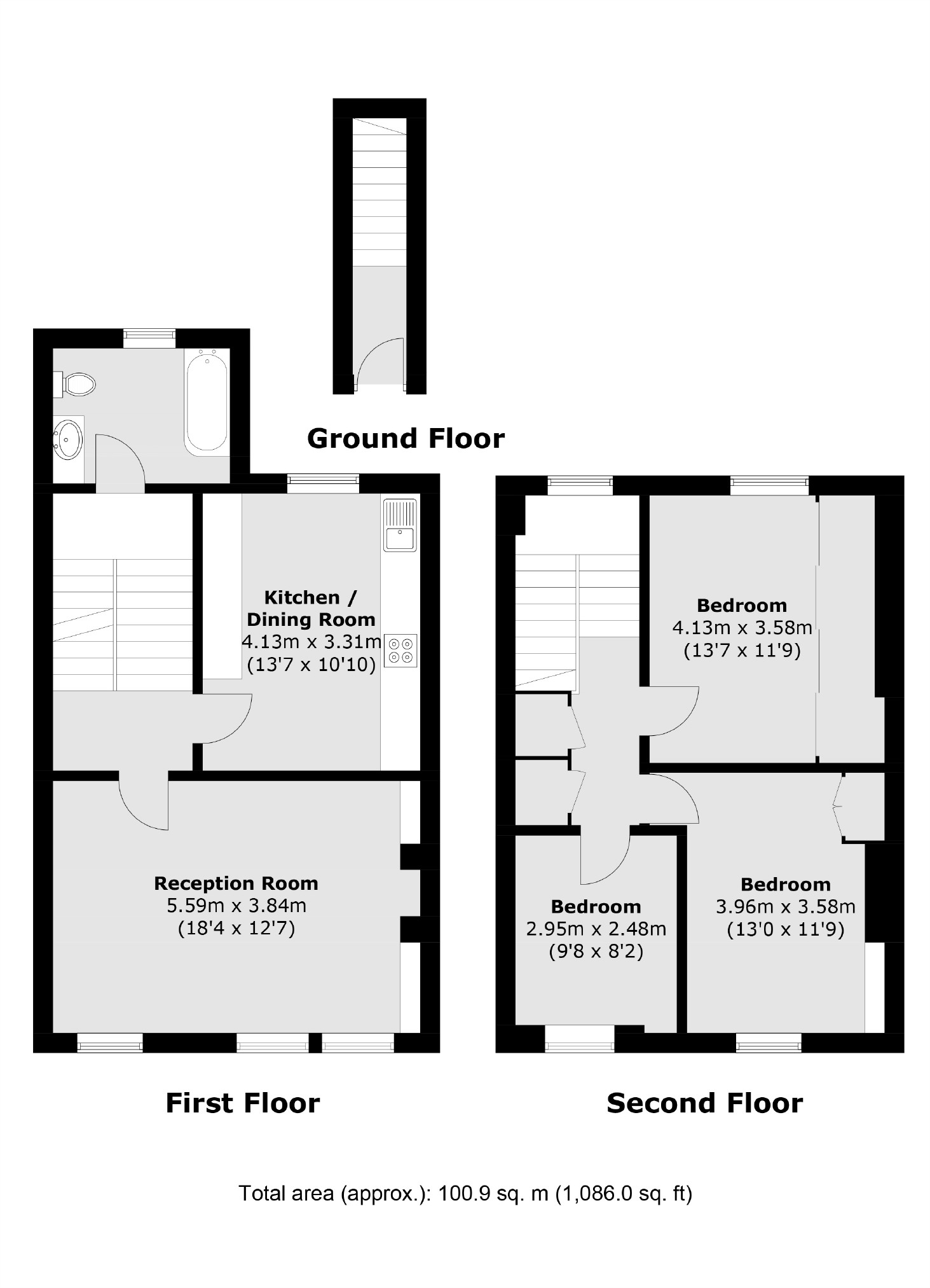 8B, Mount Pleasant Road, London floorplan