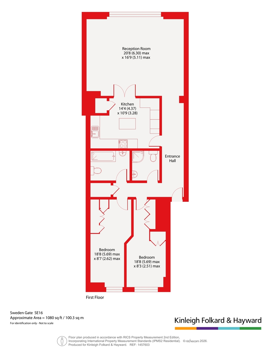 Flat 104, Baltic Quay, 1, Sweden Gate, London floorplan