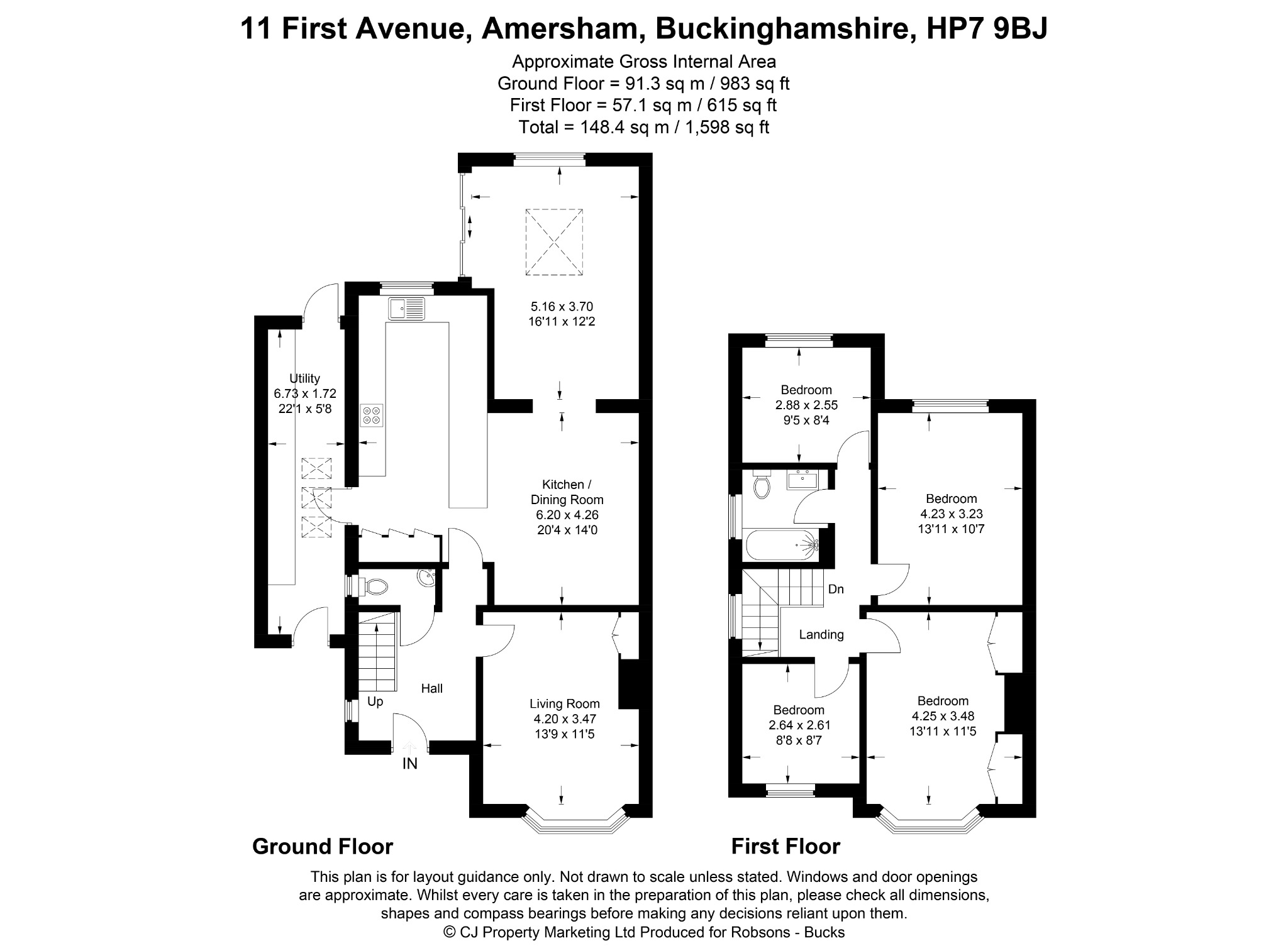 11 First Avenue, Amersham floorplan