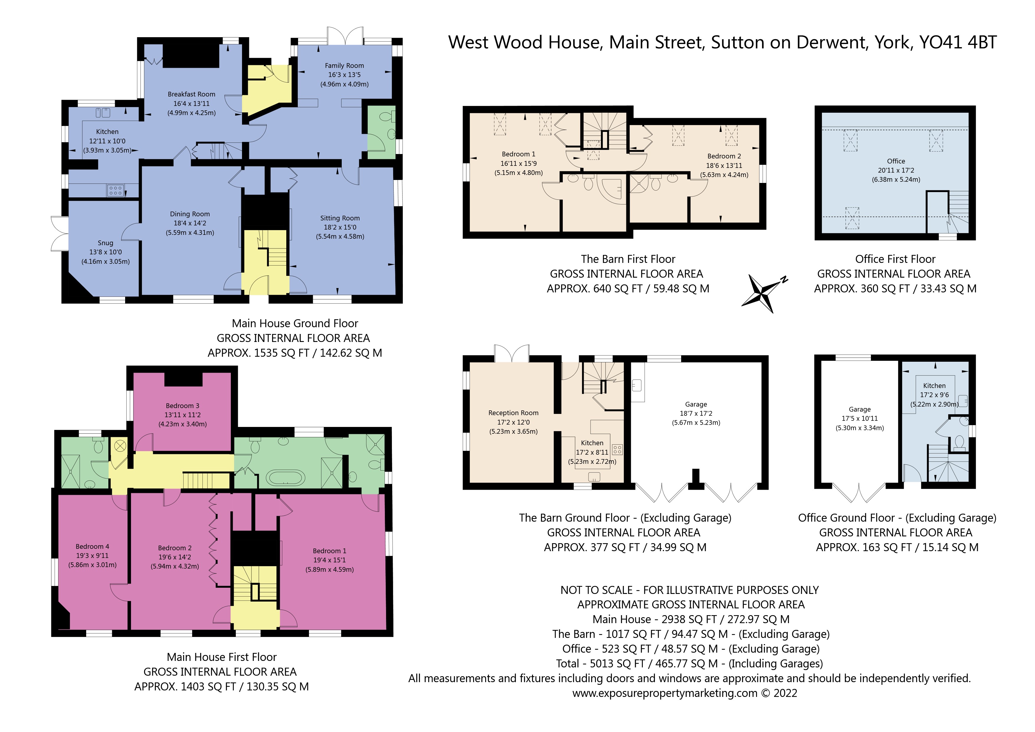 West Wood House, Sutton on Derwent floorplan