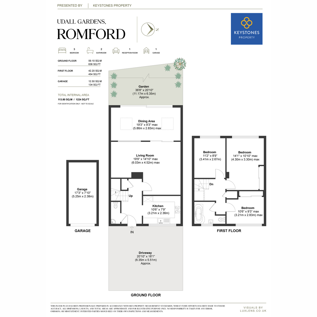 116, Udall Gardens, Romford floorplan