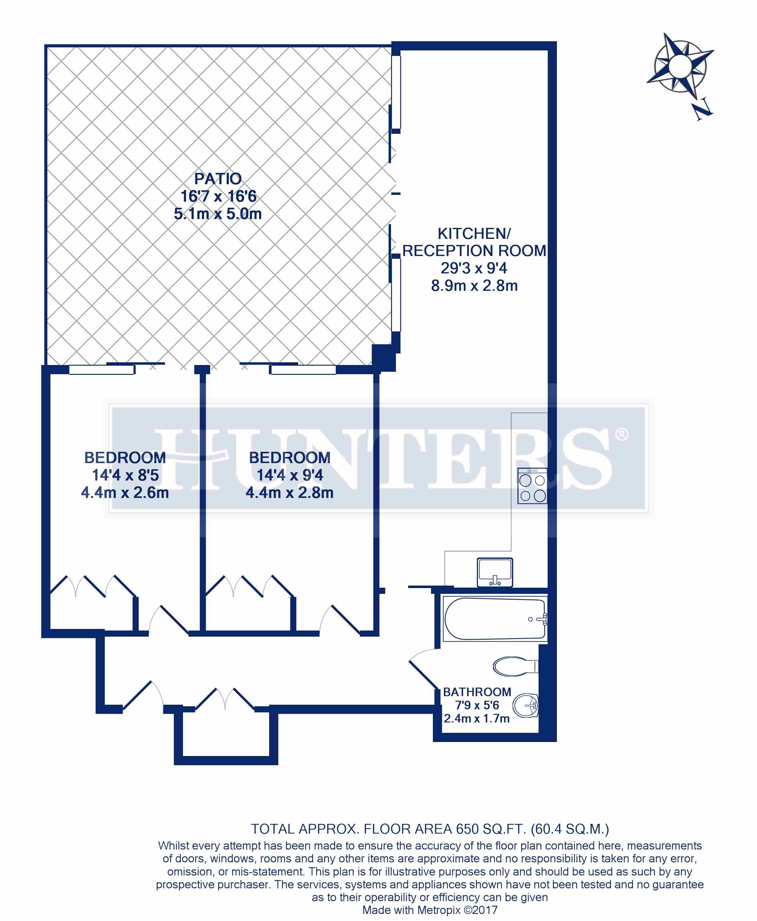 2 Bedrooms Flat to rent in Seven Sisters Road, London N4