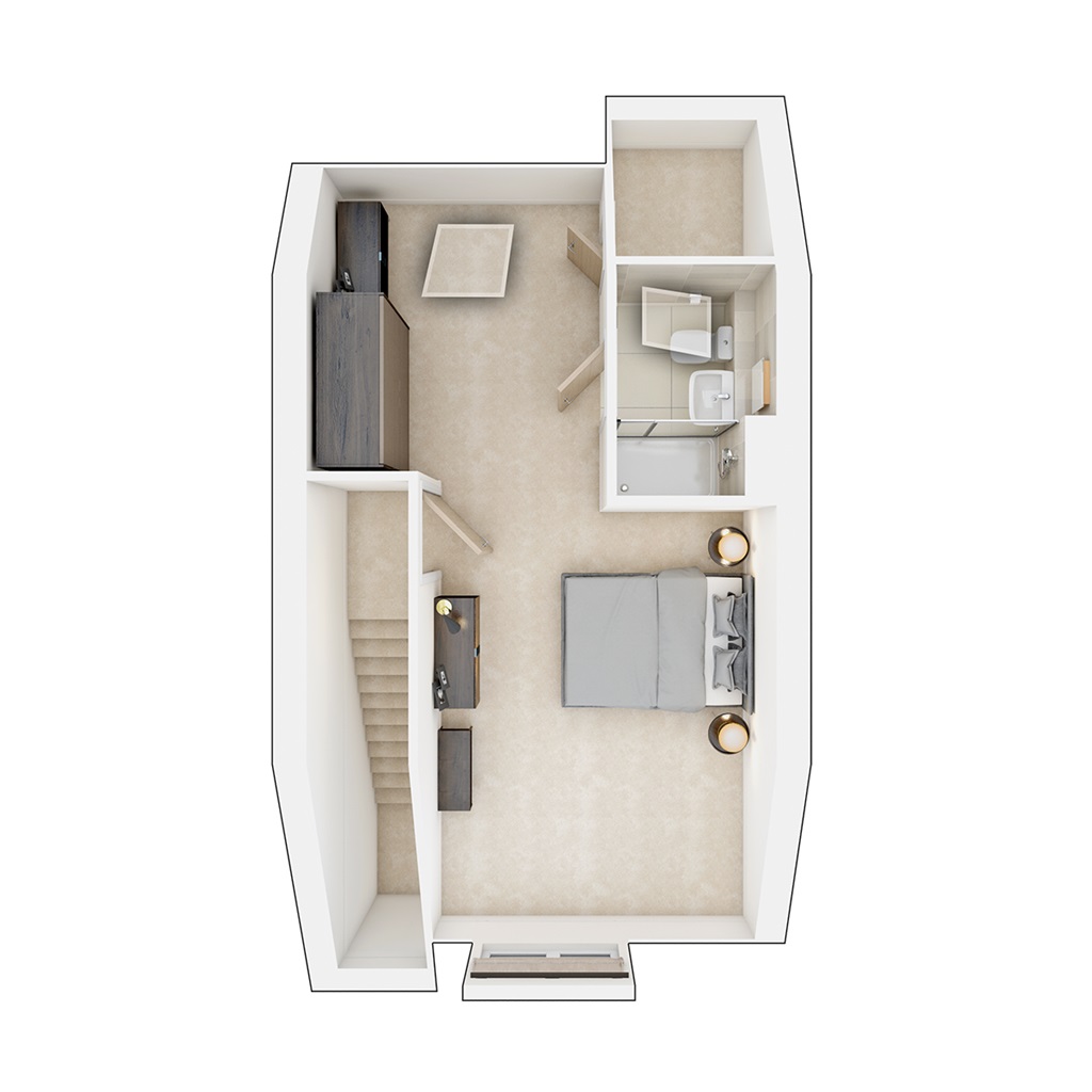 The Harrton - Plot 207, Hampden Fields West, Wendover Road, Aylesbury floorplan