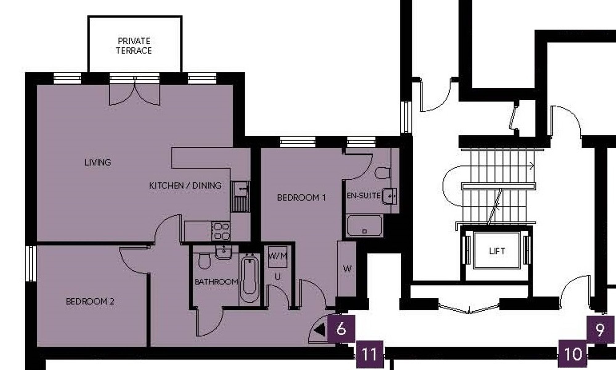 7 Exchange Mansion Victoria Close, Rickmansworth floorplan