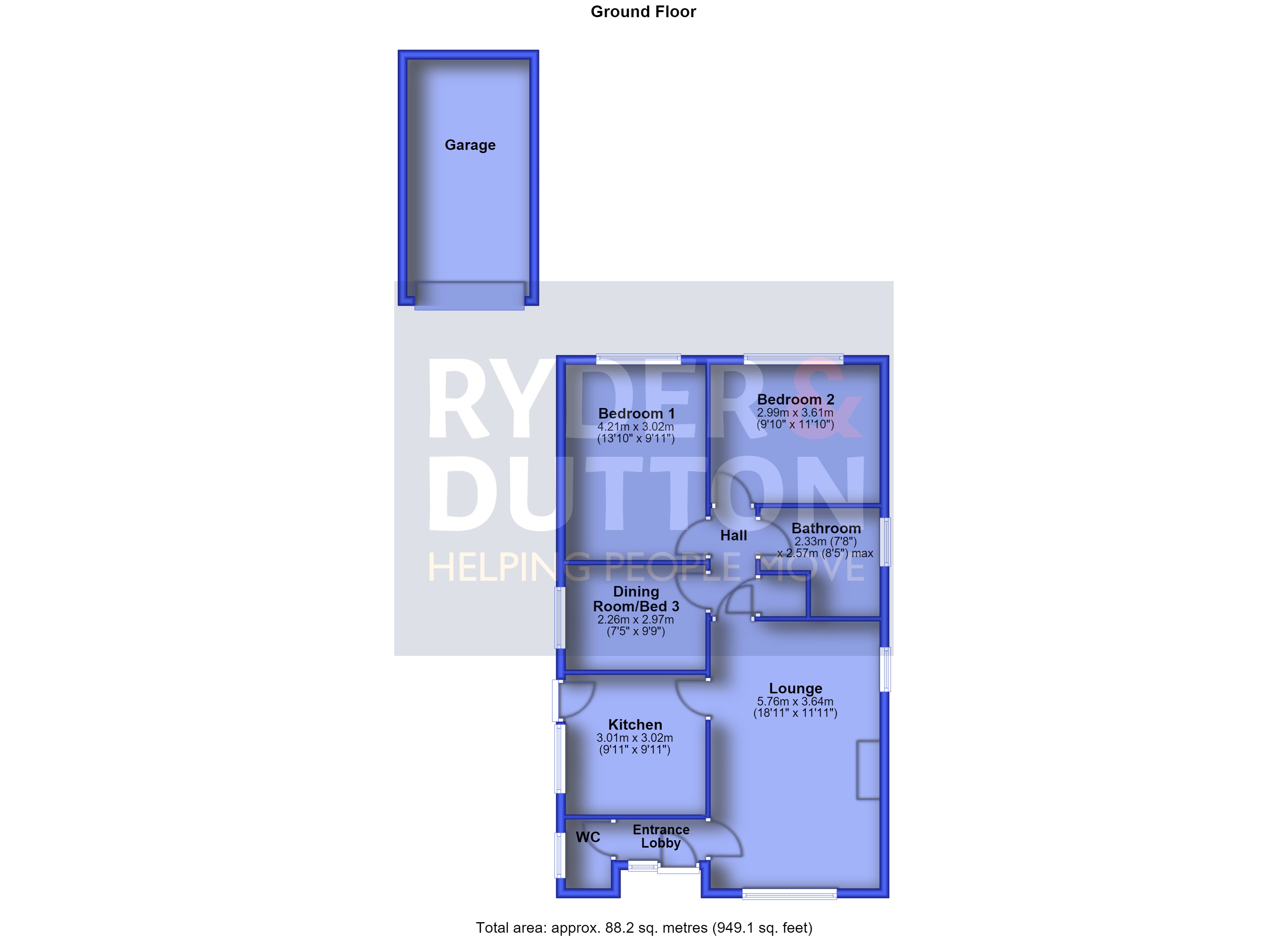 26, Cheviot Avenue, Holmfirth floorplan