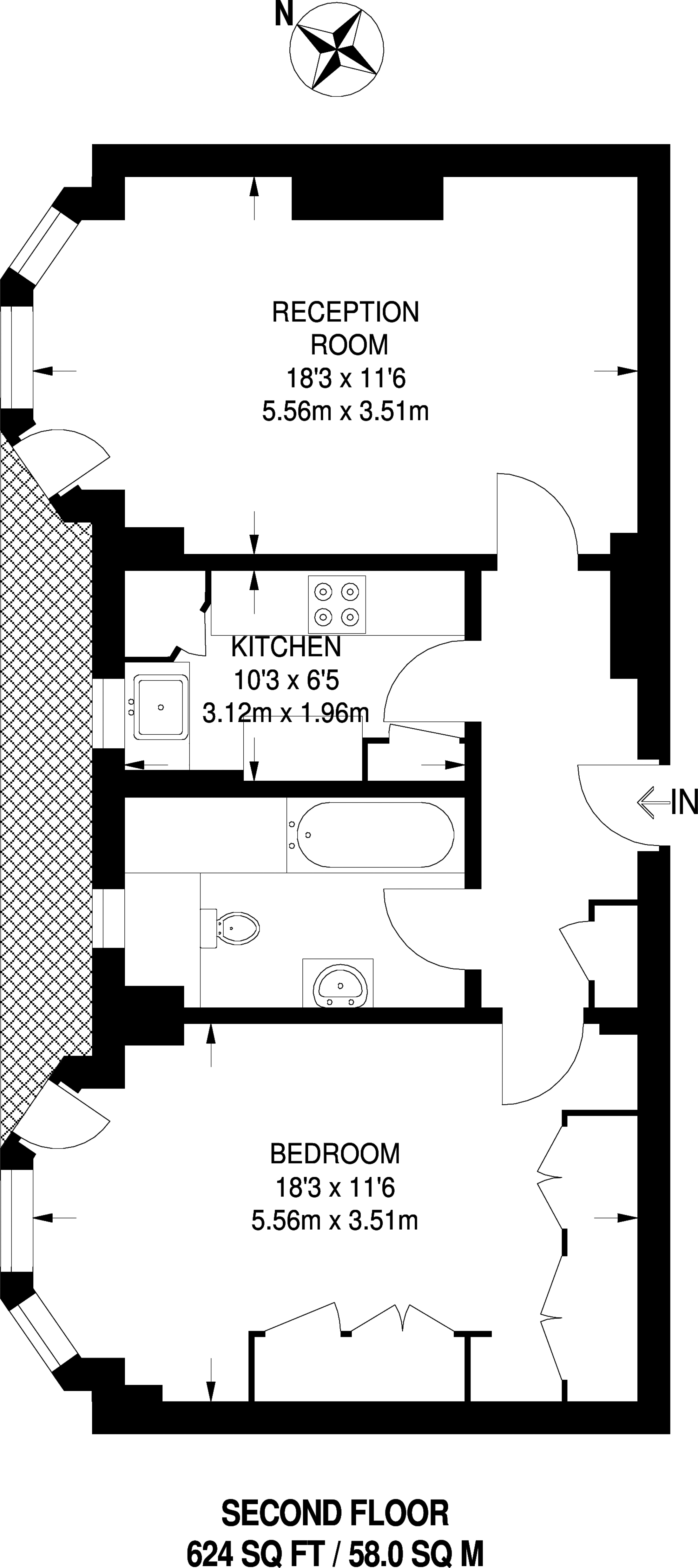 1 Bedrooms Flat to rent in College Crescent, Swiss Cottage NW3