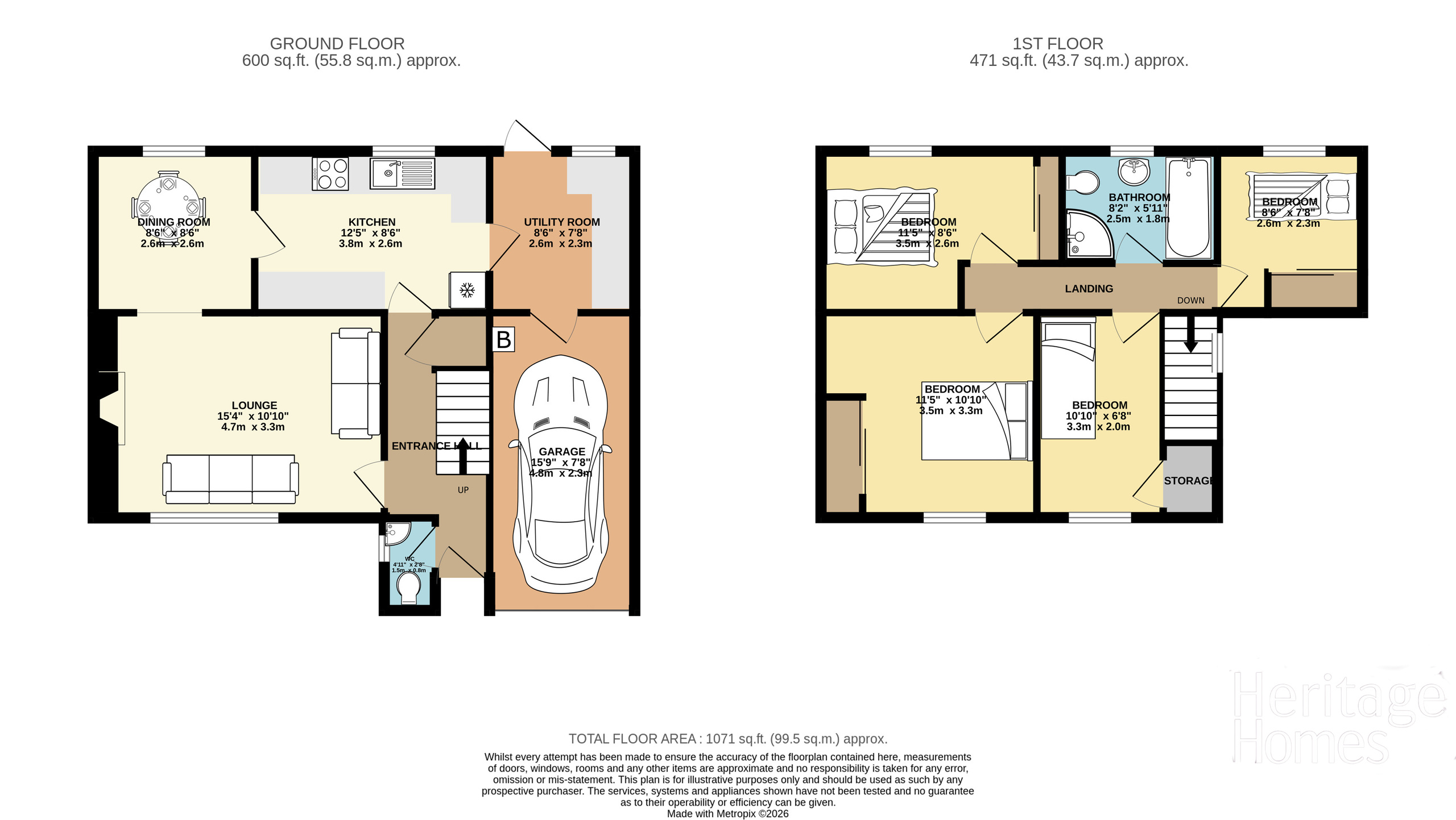 9 Carleton Close, Wymondham floorplan