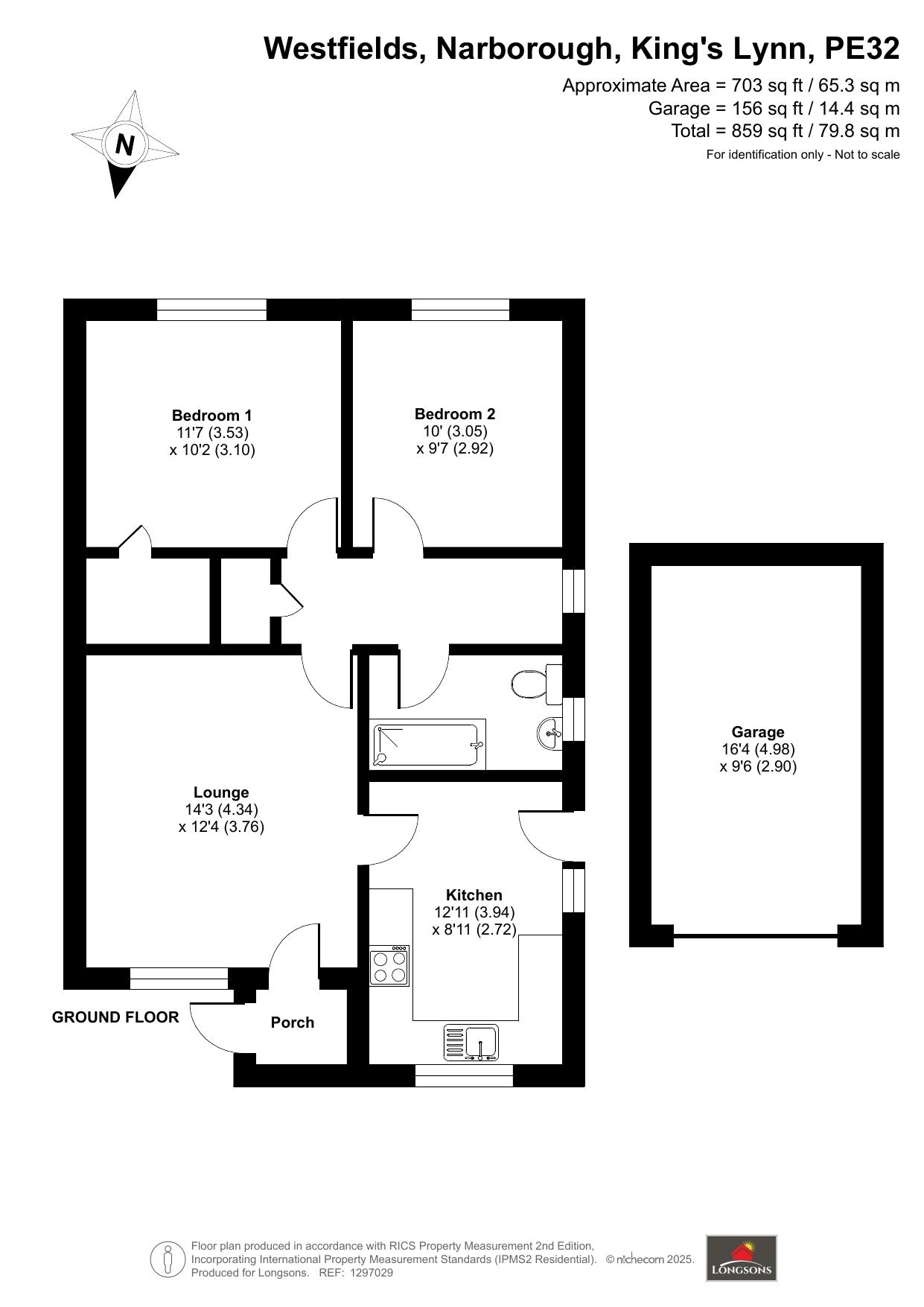 46, Westfields, Kings Lynn floorplan
