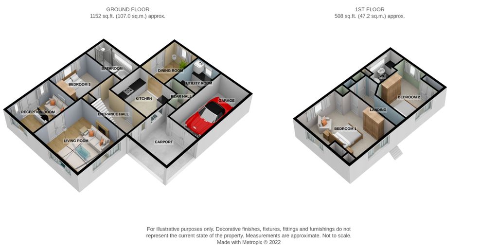 Church Lane, Hougham, Grantham NG32, 3 bedroom detached house for sale