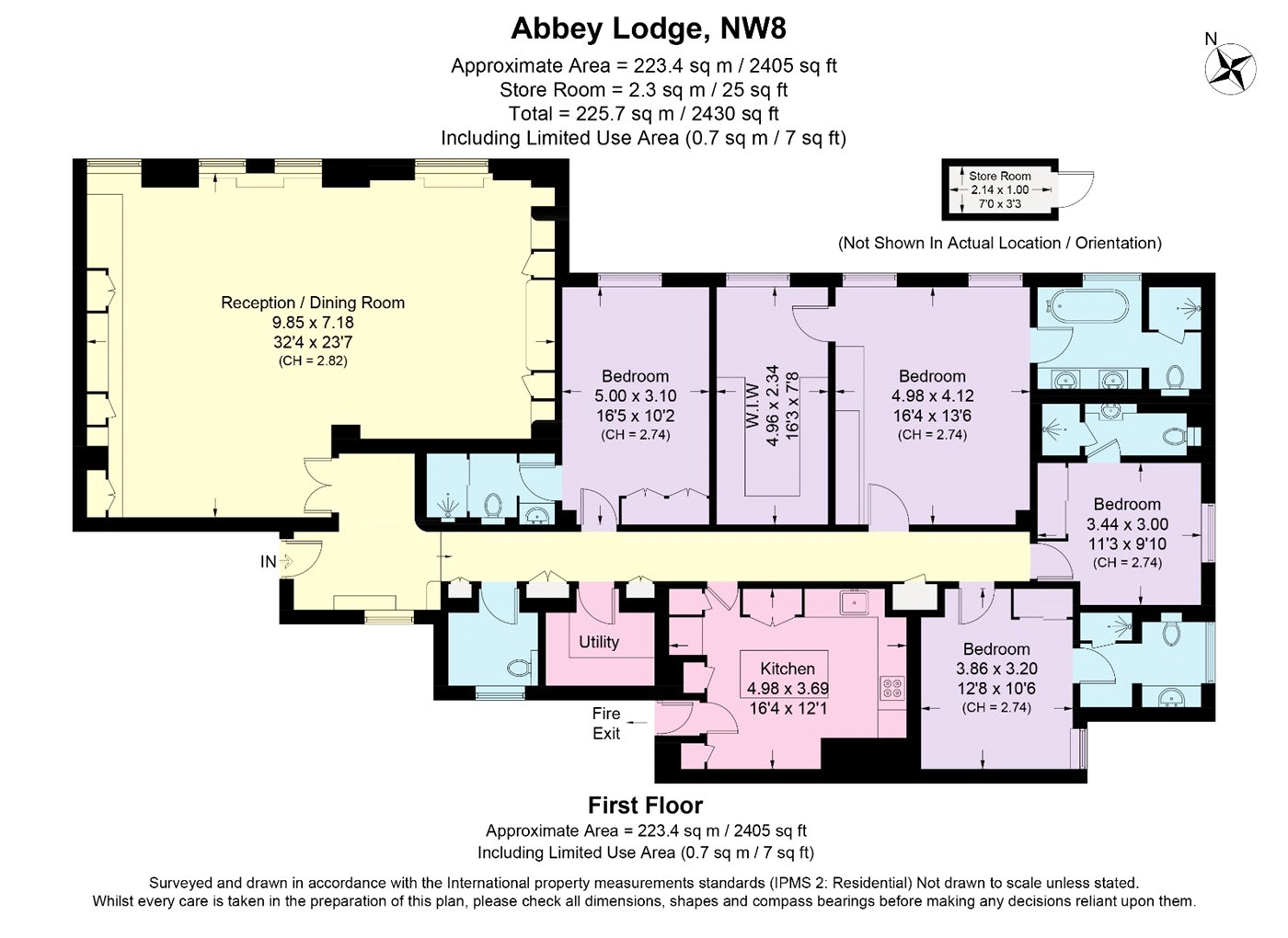 17, Abbey Lodge, St John's Wood floorplan