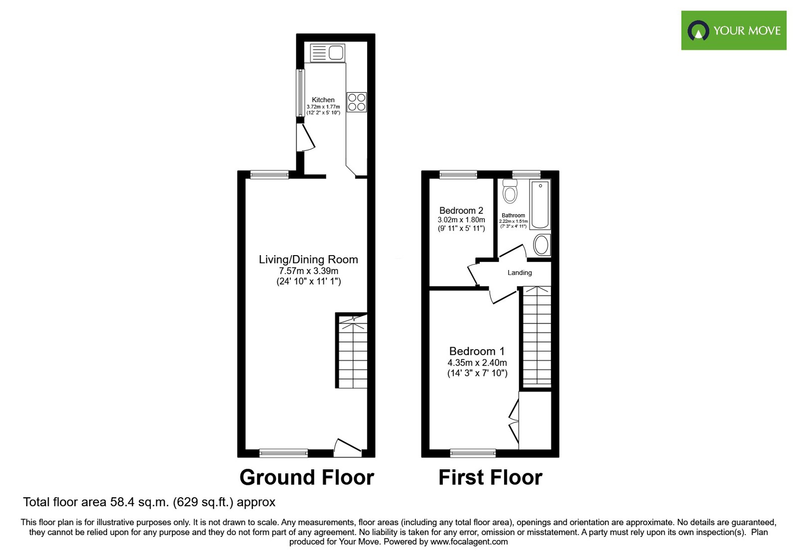 153, Victoria Crescent, Staffordshire floorplan