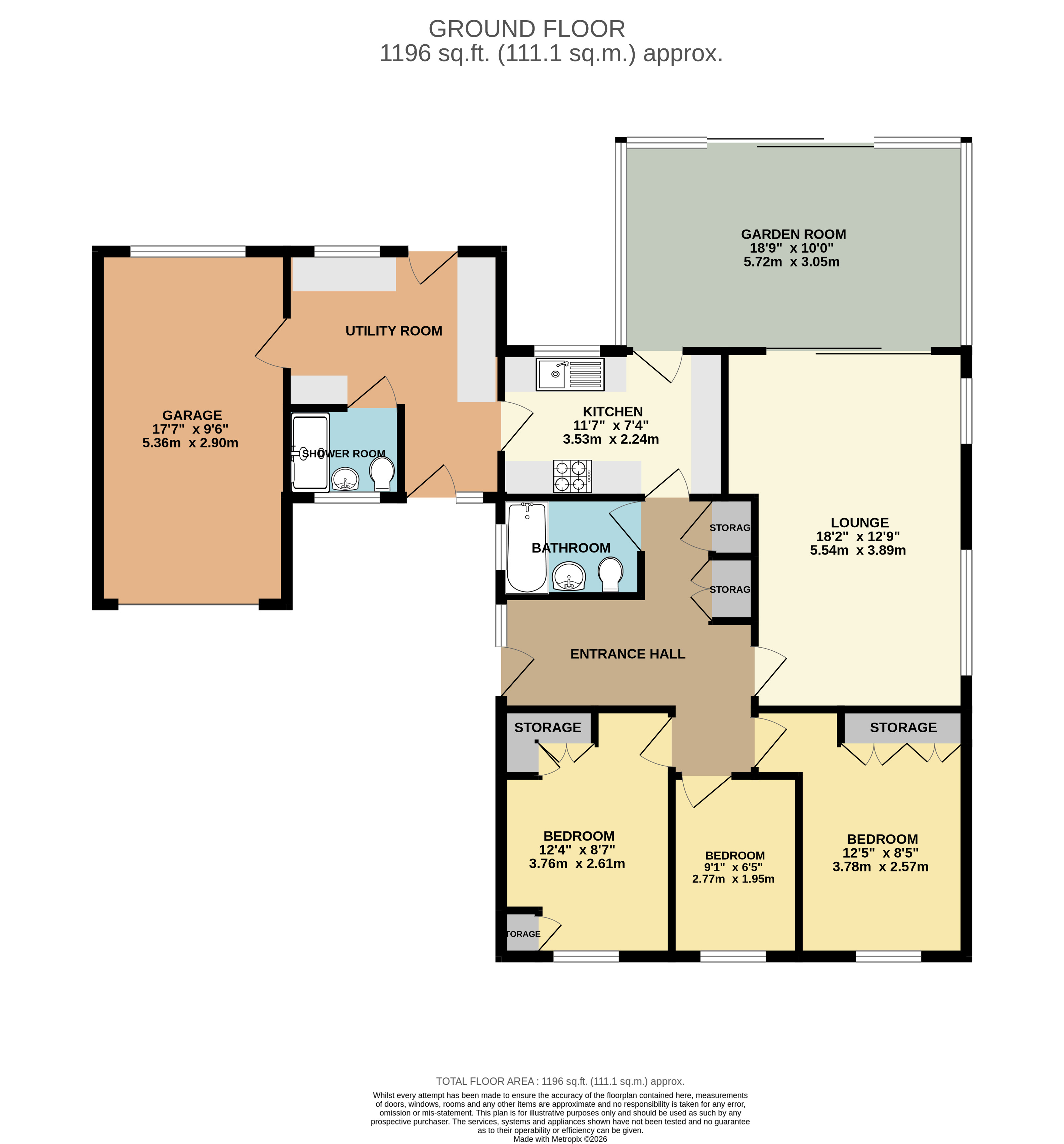8, Orchard Road, Westbury floorplan
