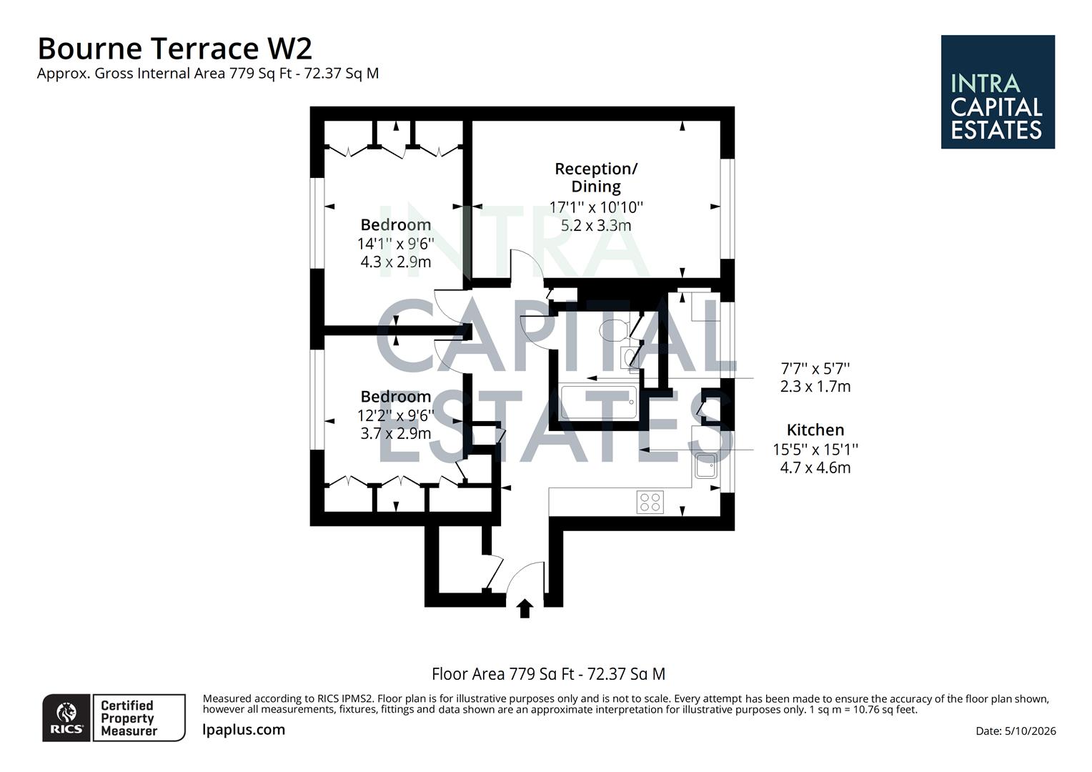 37, Bourne Terrace, London floorplan