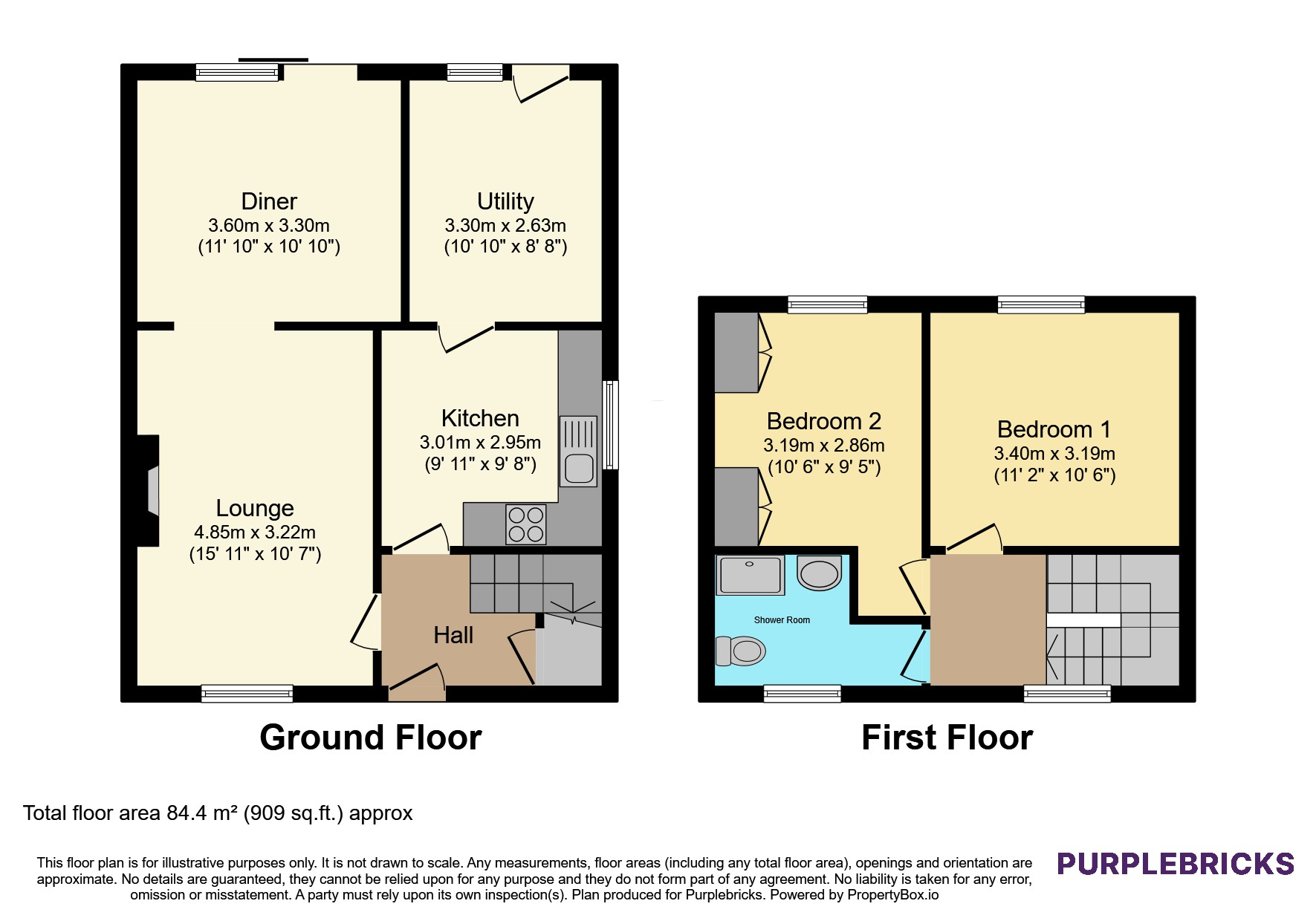 77, Halliwell Crescent, Sheffield floorplan