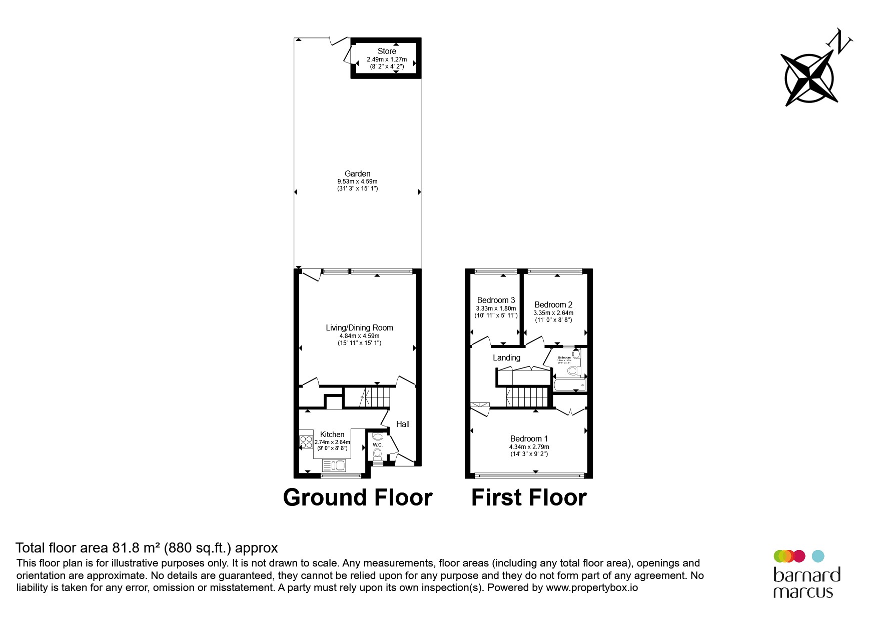 Tibbets Close, London floorplan