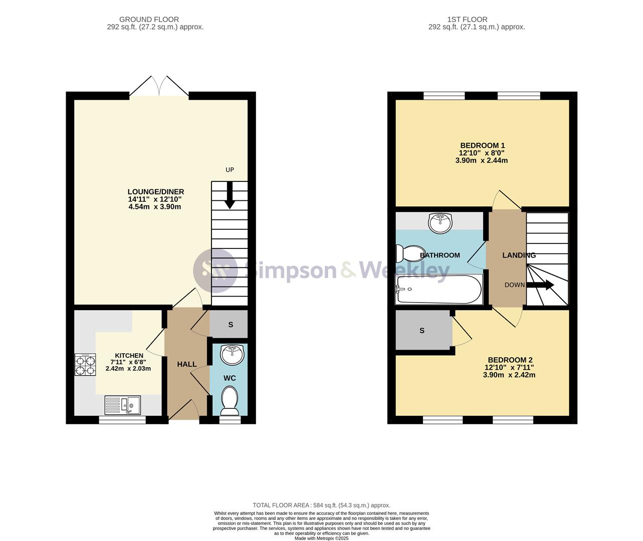 6, Temple Court, Higham Ferrers floorplan