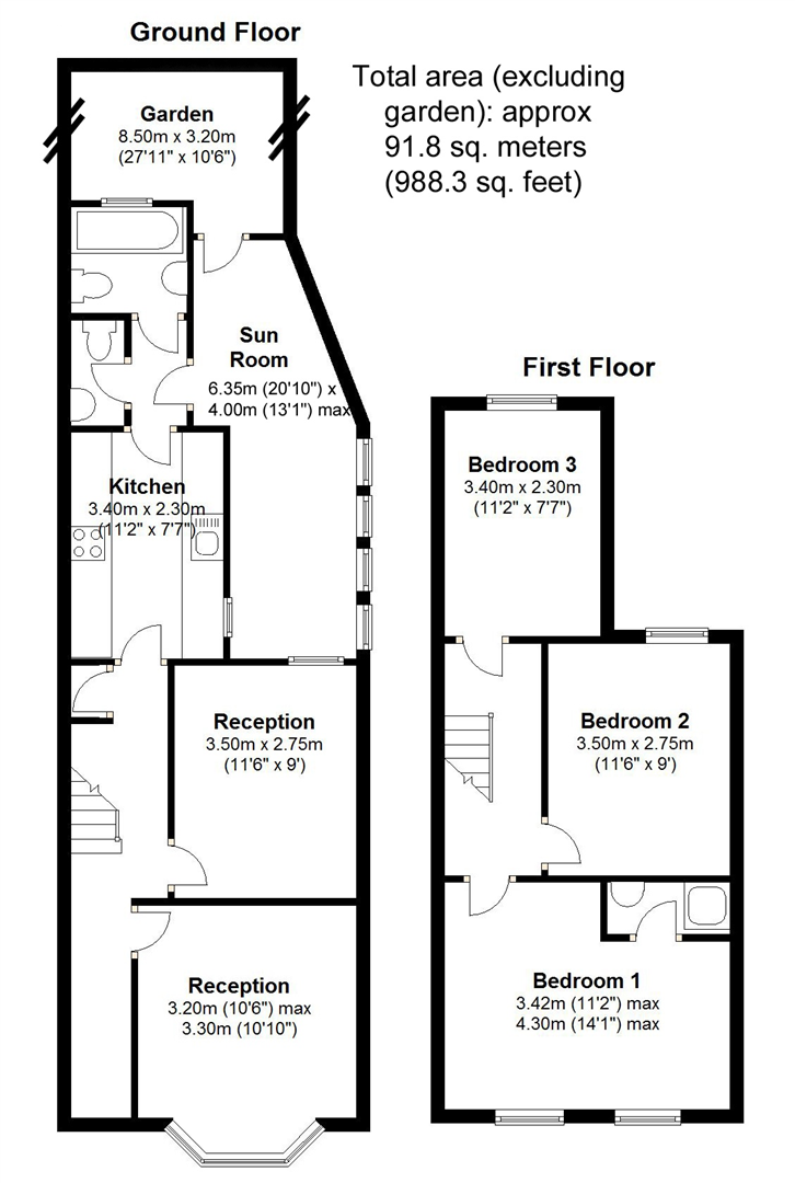 112, Astbury Road, London floorplan