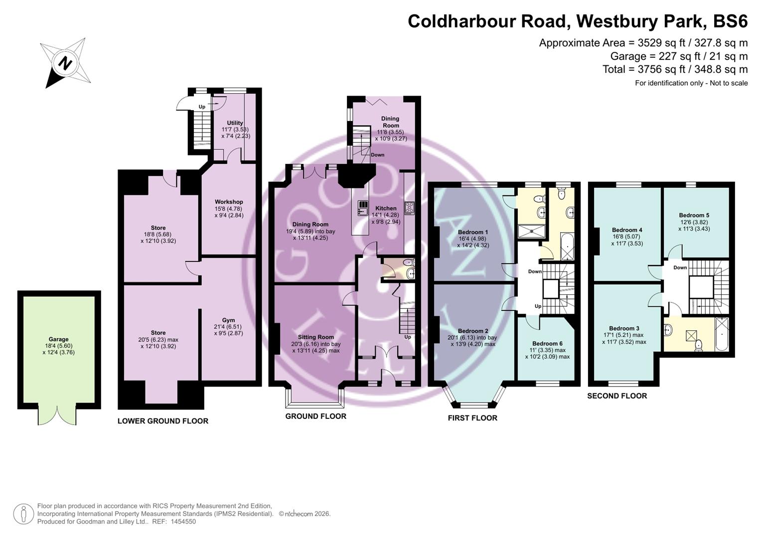 64, Coldharbour Road, Westbury Park floorplan
