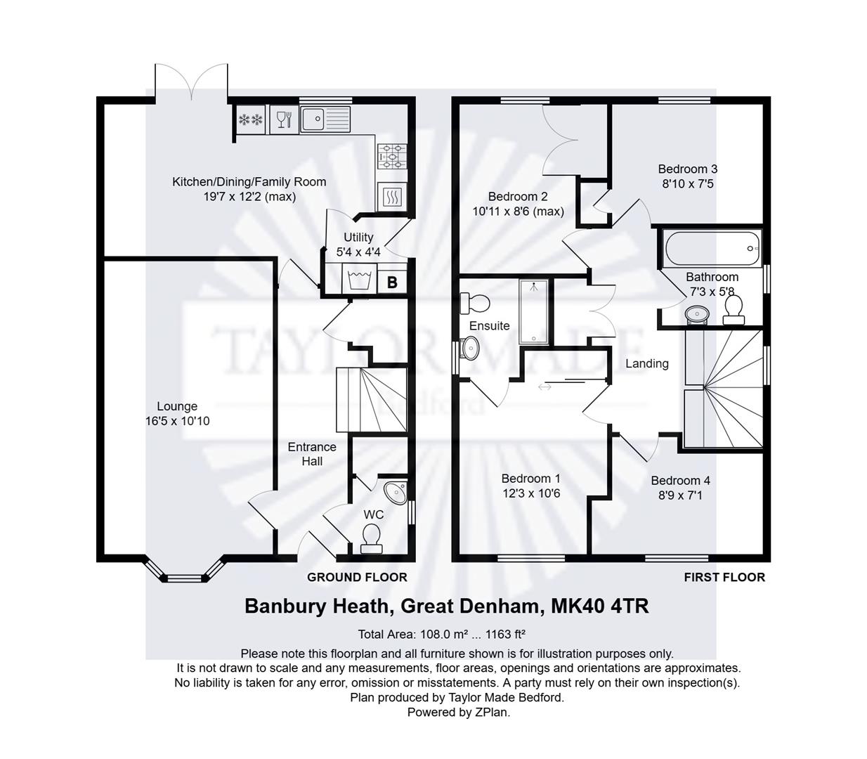 11, Banbury Heath, Bedford floorplan