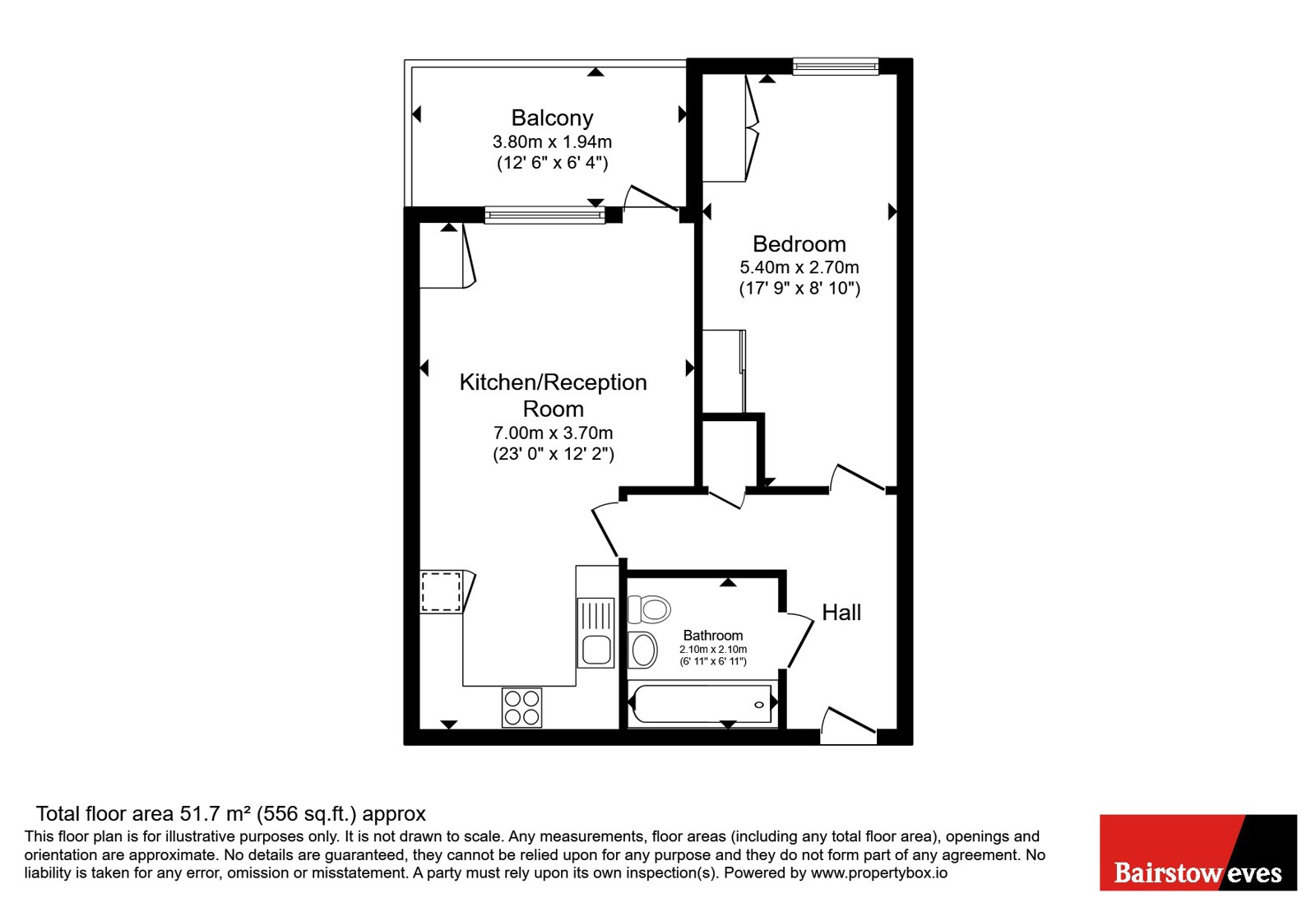 Flat 18 Echo House, 37, Marine Crescent, Essex floorplan
