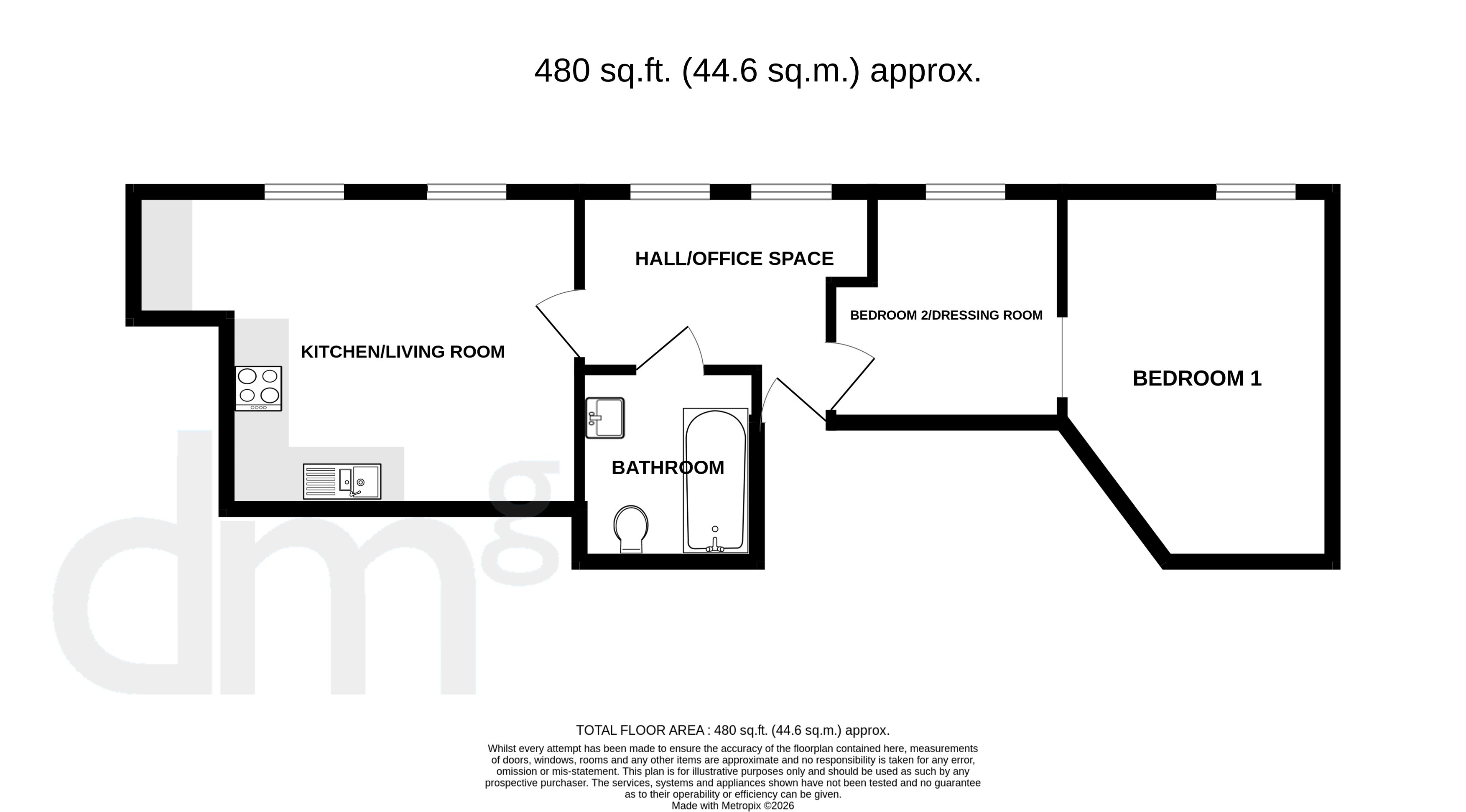 Flat 3, 90-92, Newland Street, Witham floorplan