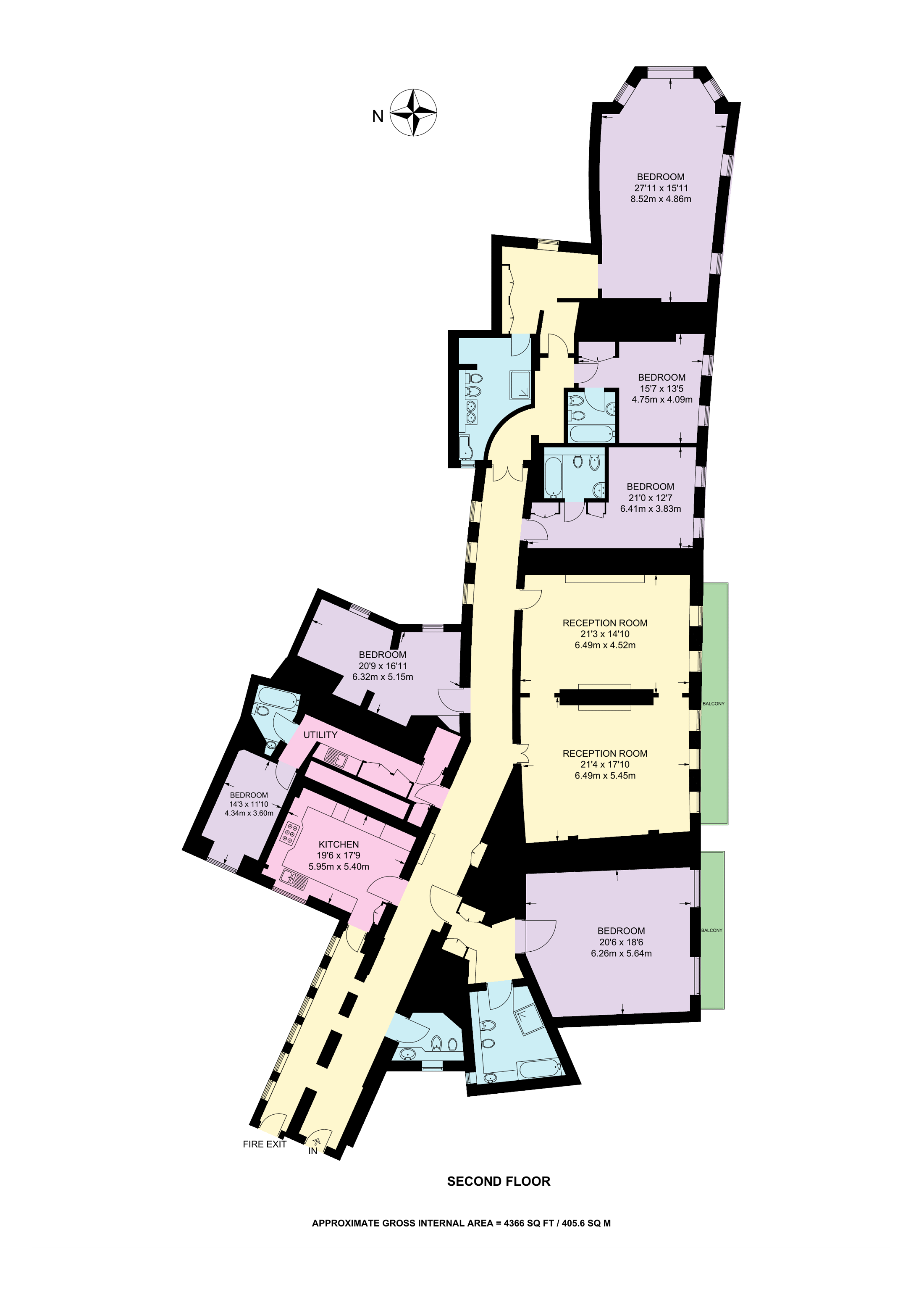 6 Bedrooms Flat to rent in Albert Hall Mansions, Kensington Gore, Kensington SW7