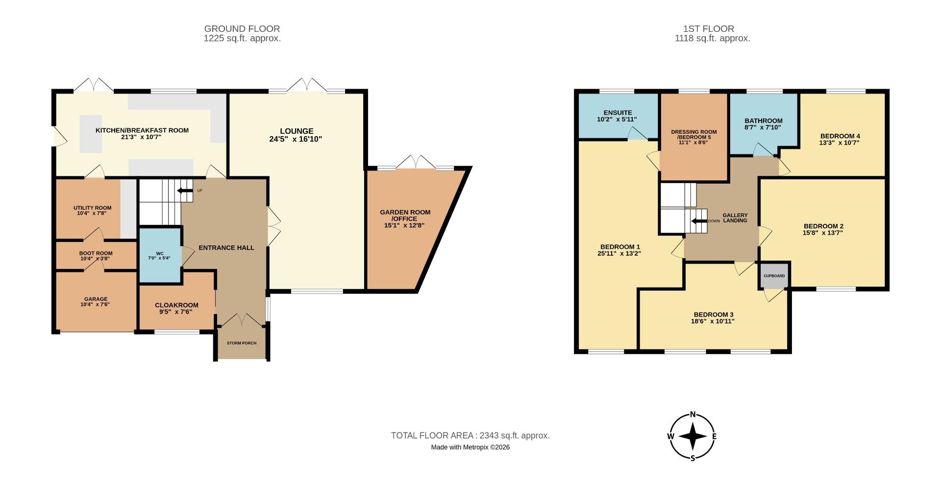 17, Warren Close, Rayleigh floorplan