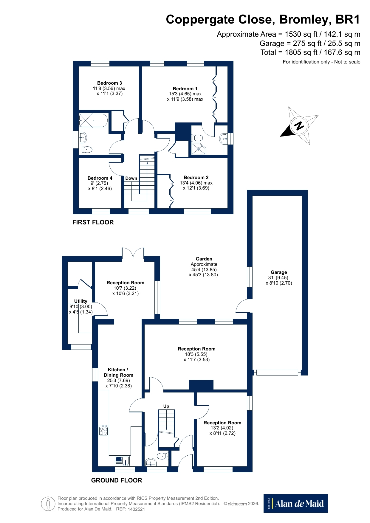 11, Coppergate Close, Bromley floorplan