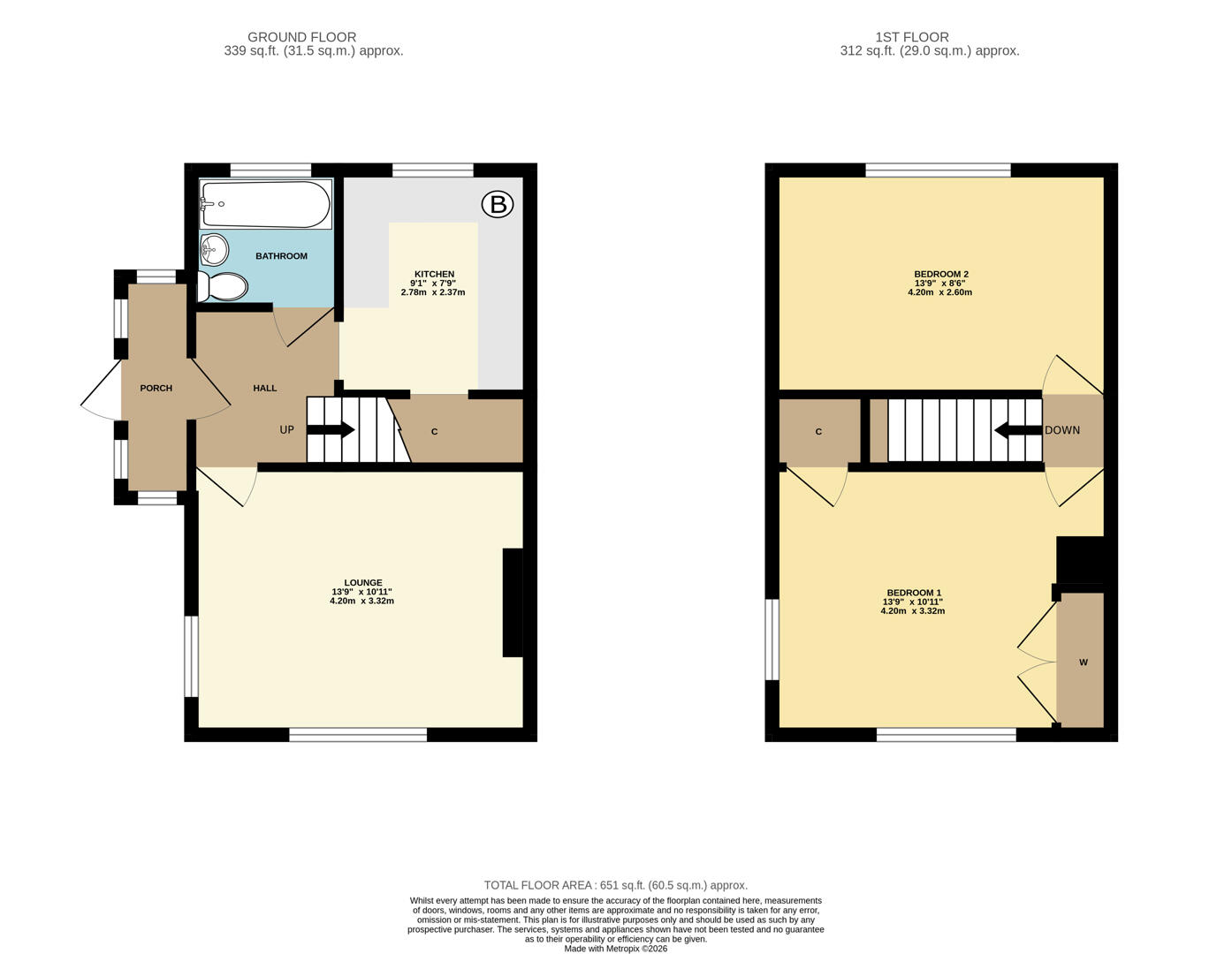 16, Denham Avenue, Coventry floorplan