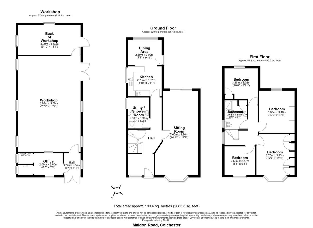 224, Maldon Road, Colchester floorplan