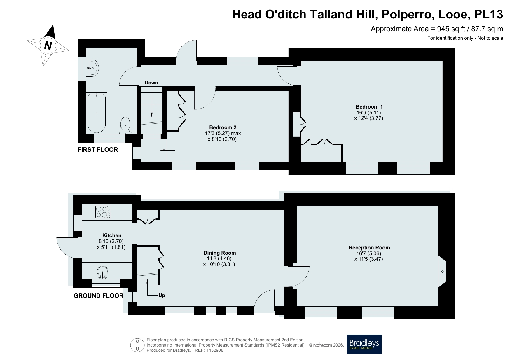 2 Head O'ditch,, Talland Hill, Looe floorplan