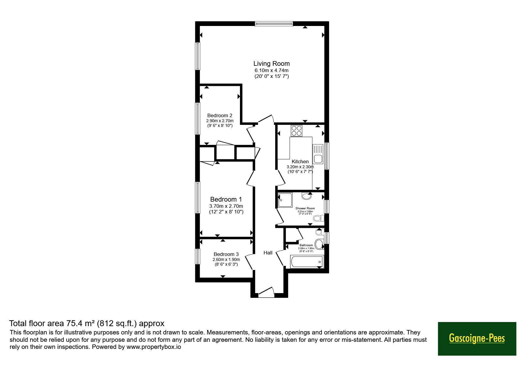 13 Penarth Court, 2, Devonshire Avenue, Surrey floorplan