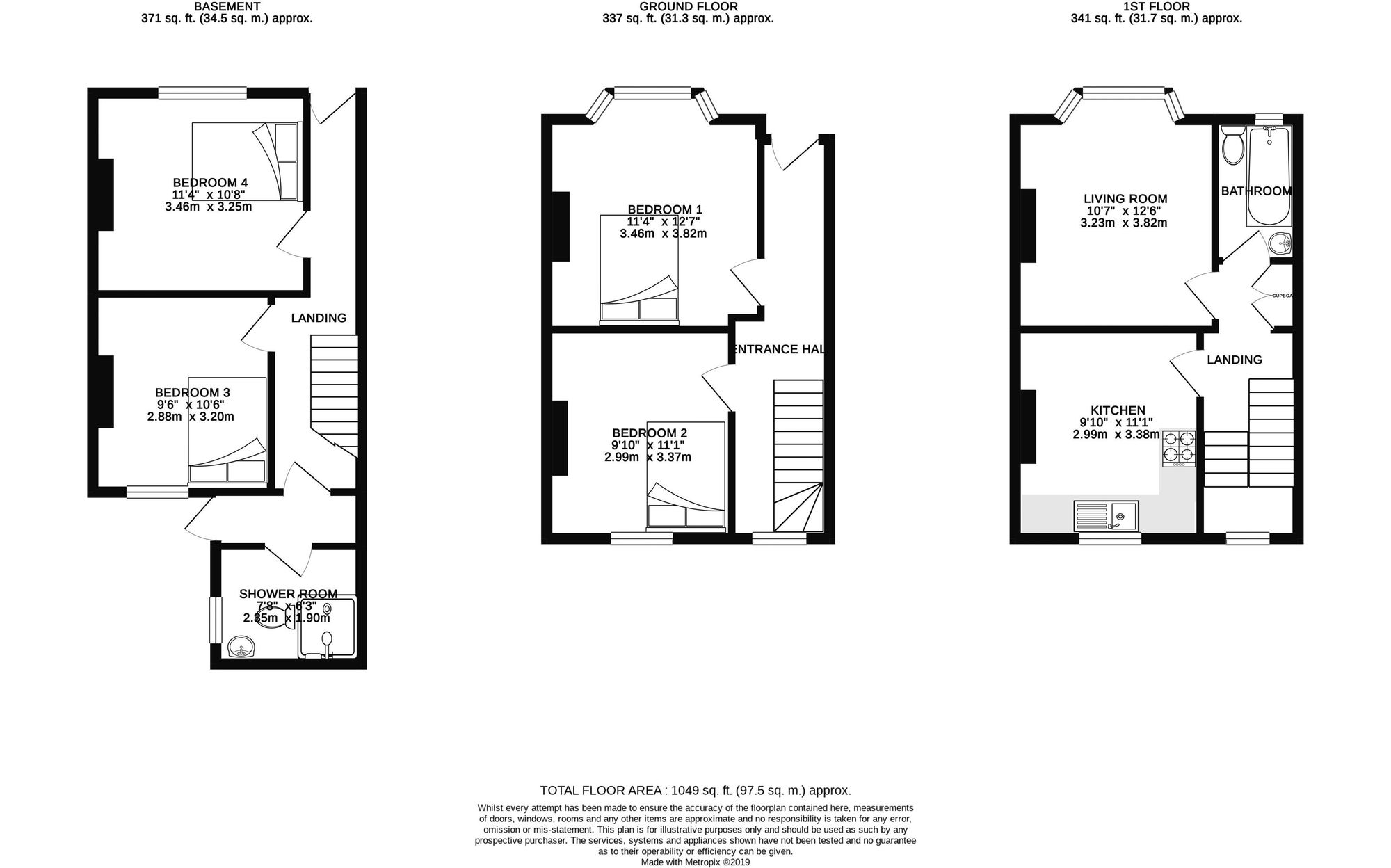 26 Newmarket Road, Brighton floorplan